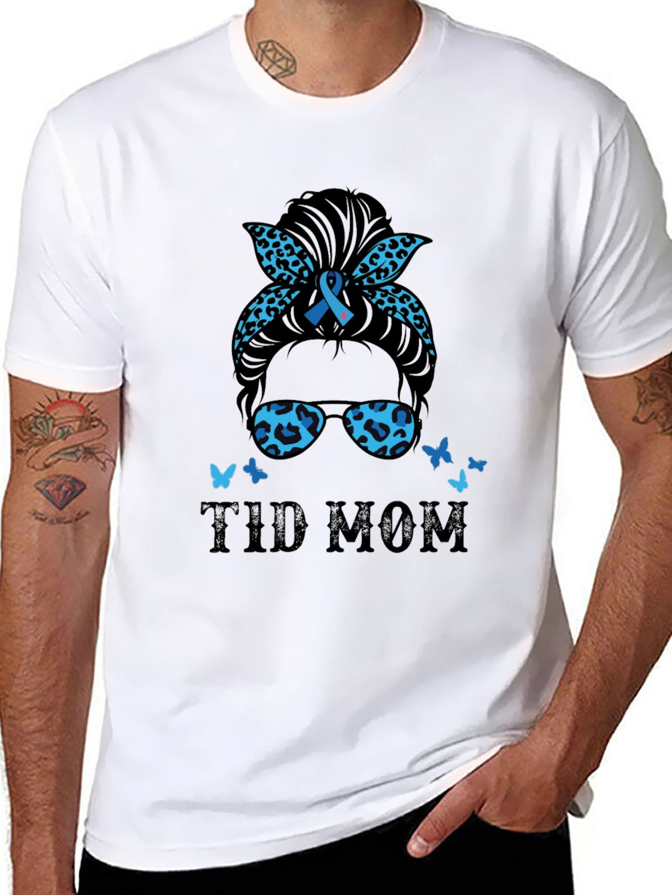 T1D Mom T-Shirt Diabetes Awareness