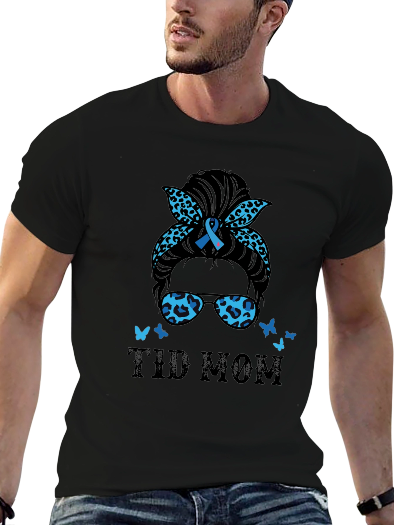 T1D Mom T-Shirt Diabetes Awareness