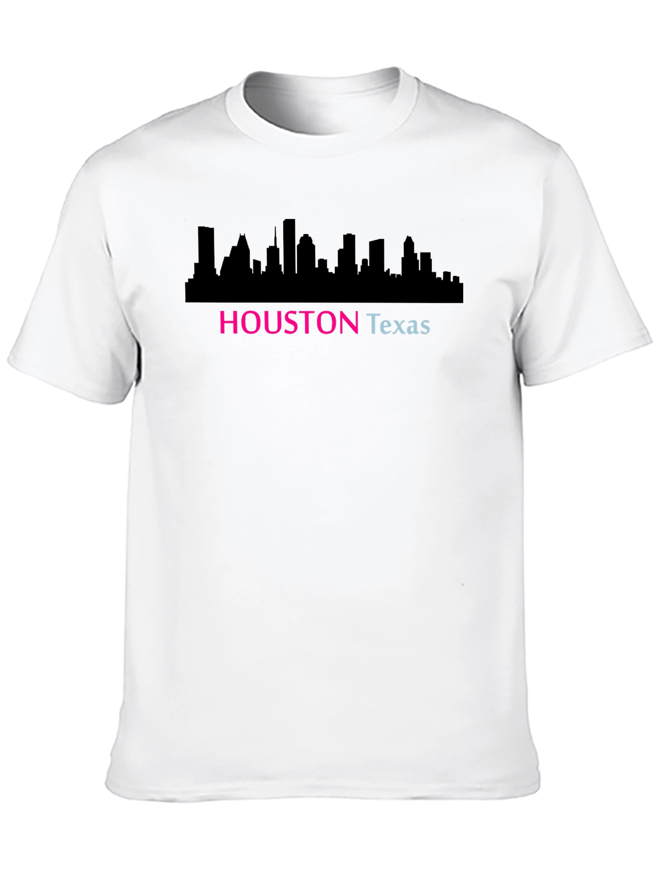Houston Texas Skyline Graphic Black T-Shirt