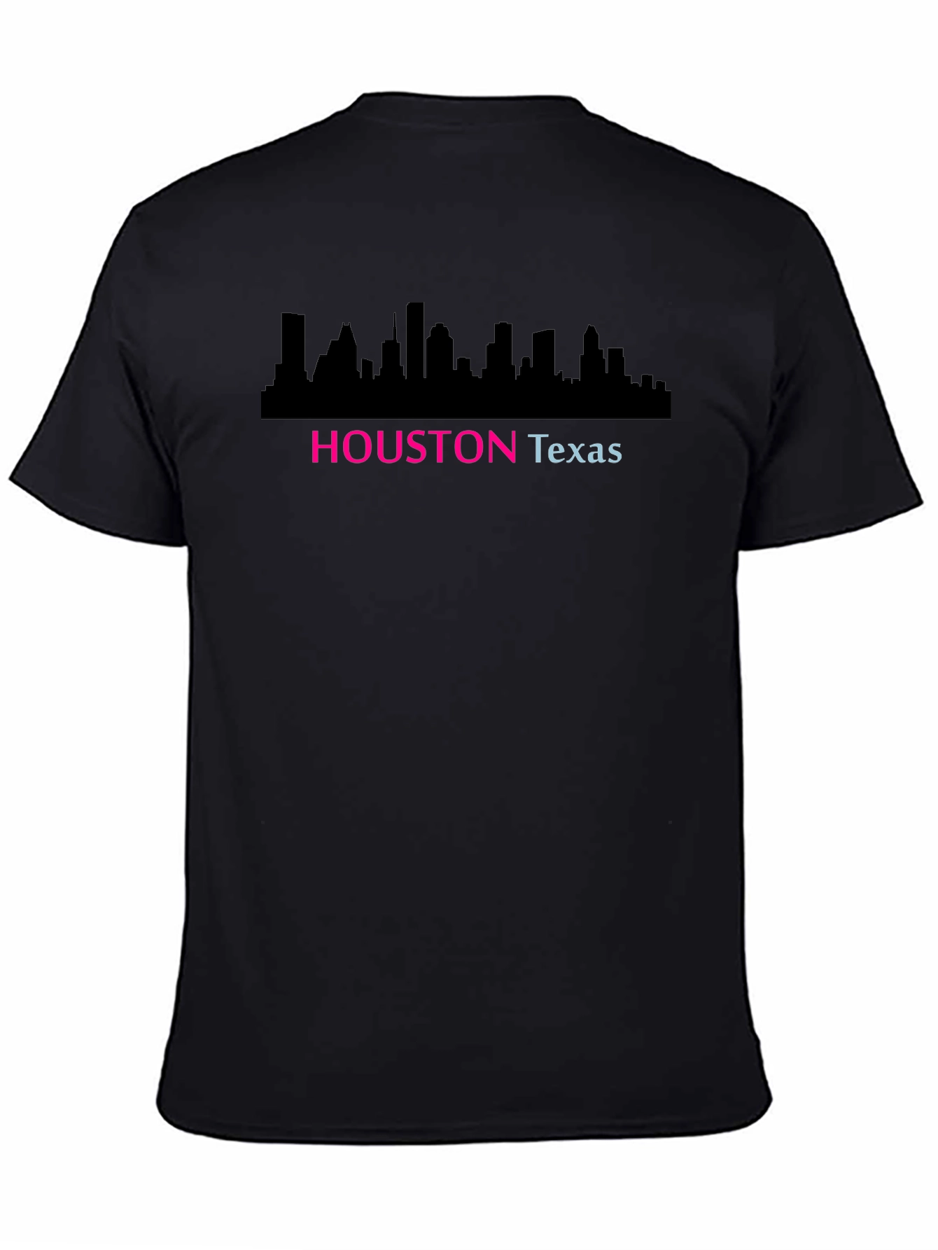 Houston Texas Skyline Graphic Black T-Shirt