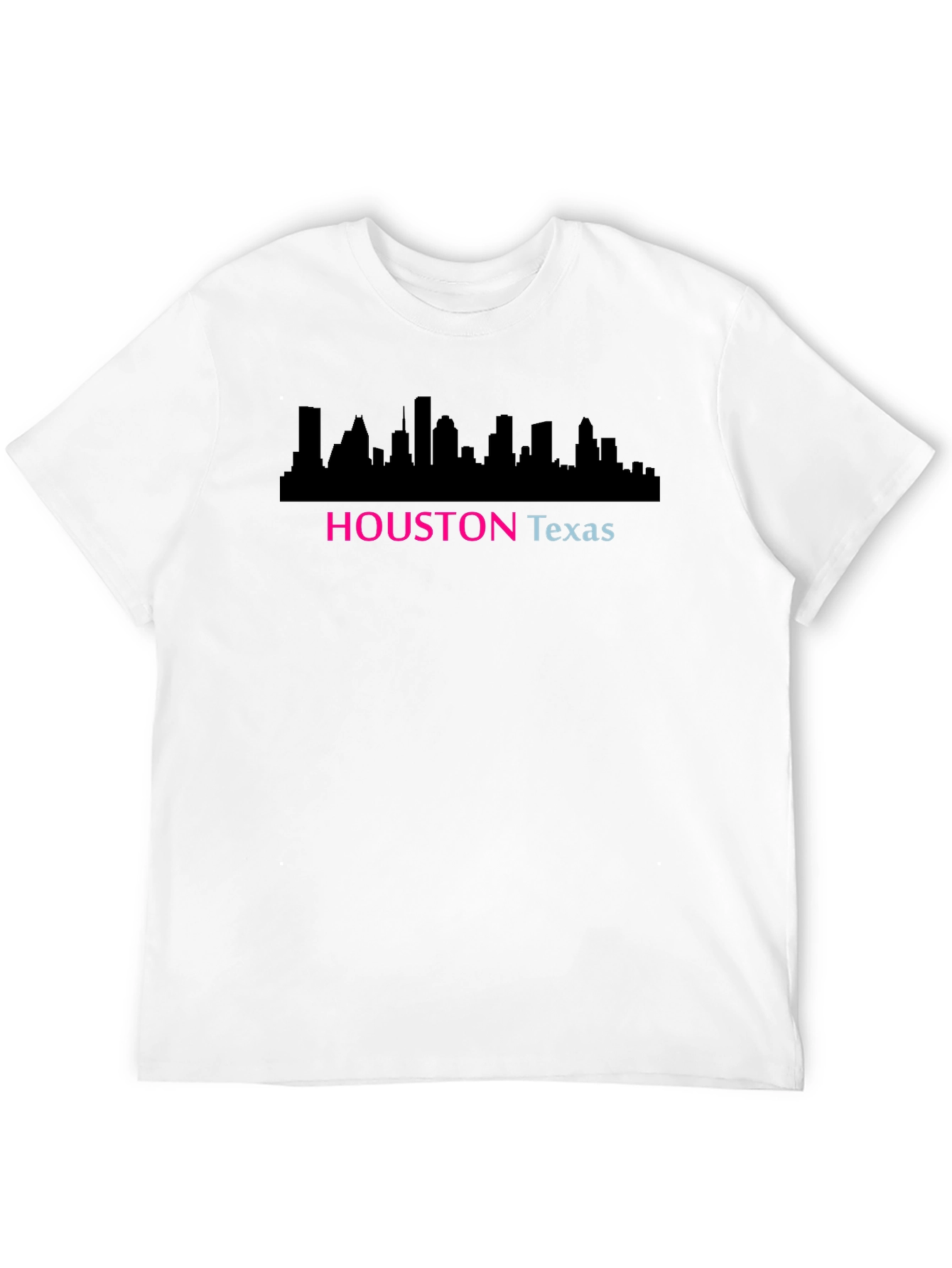Houston Texas Skyline Graphic Black T-Shirt