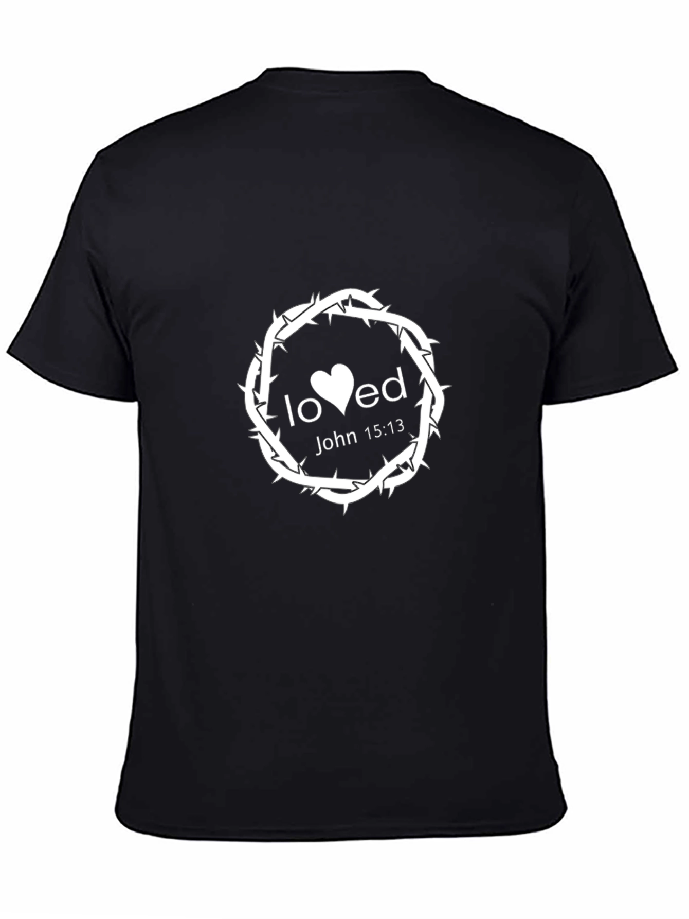 Loved John 15:13 Black T-Shirt