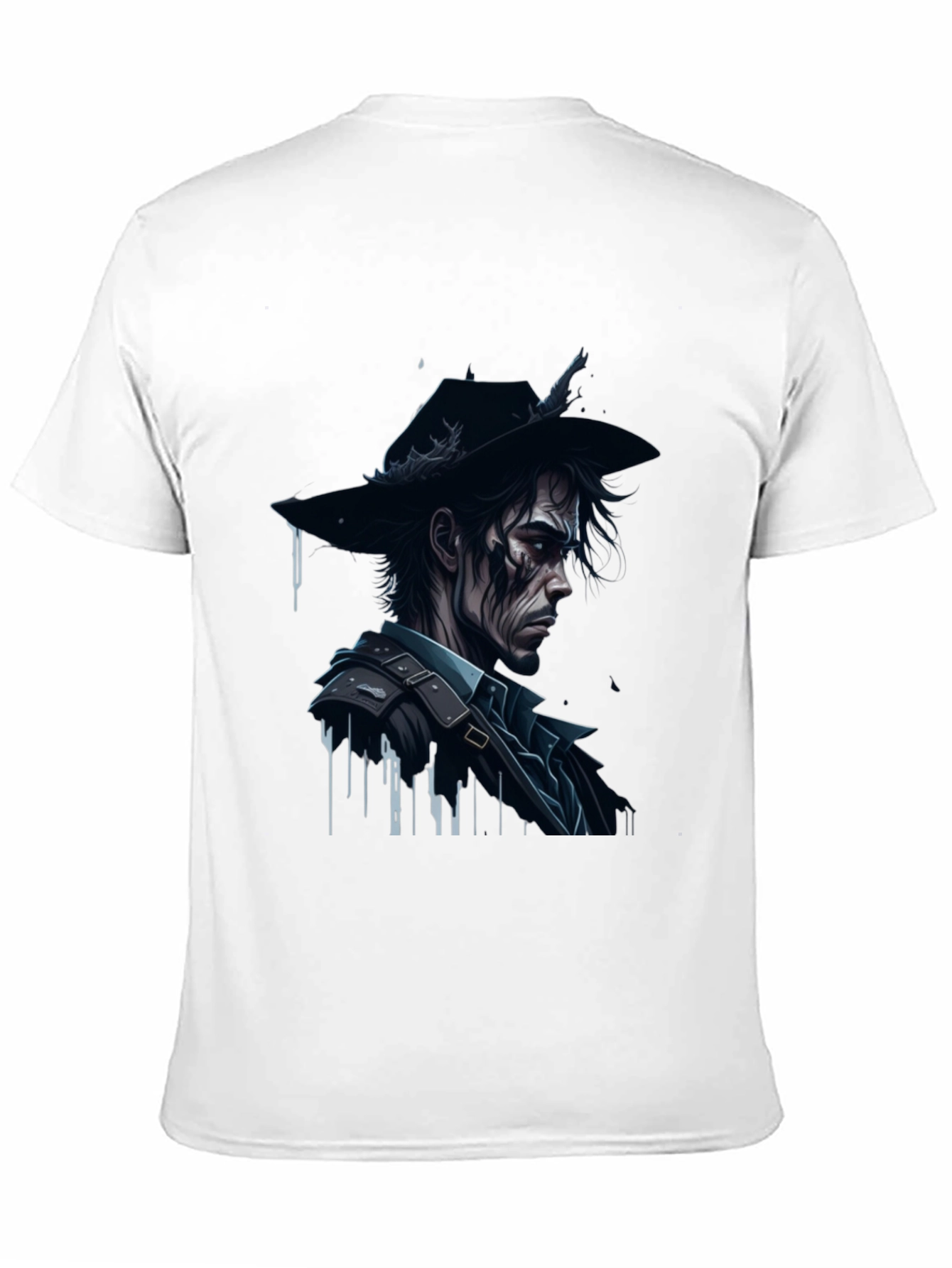 Grim Cowboy Graphic Tee - Dark Fashion
