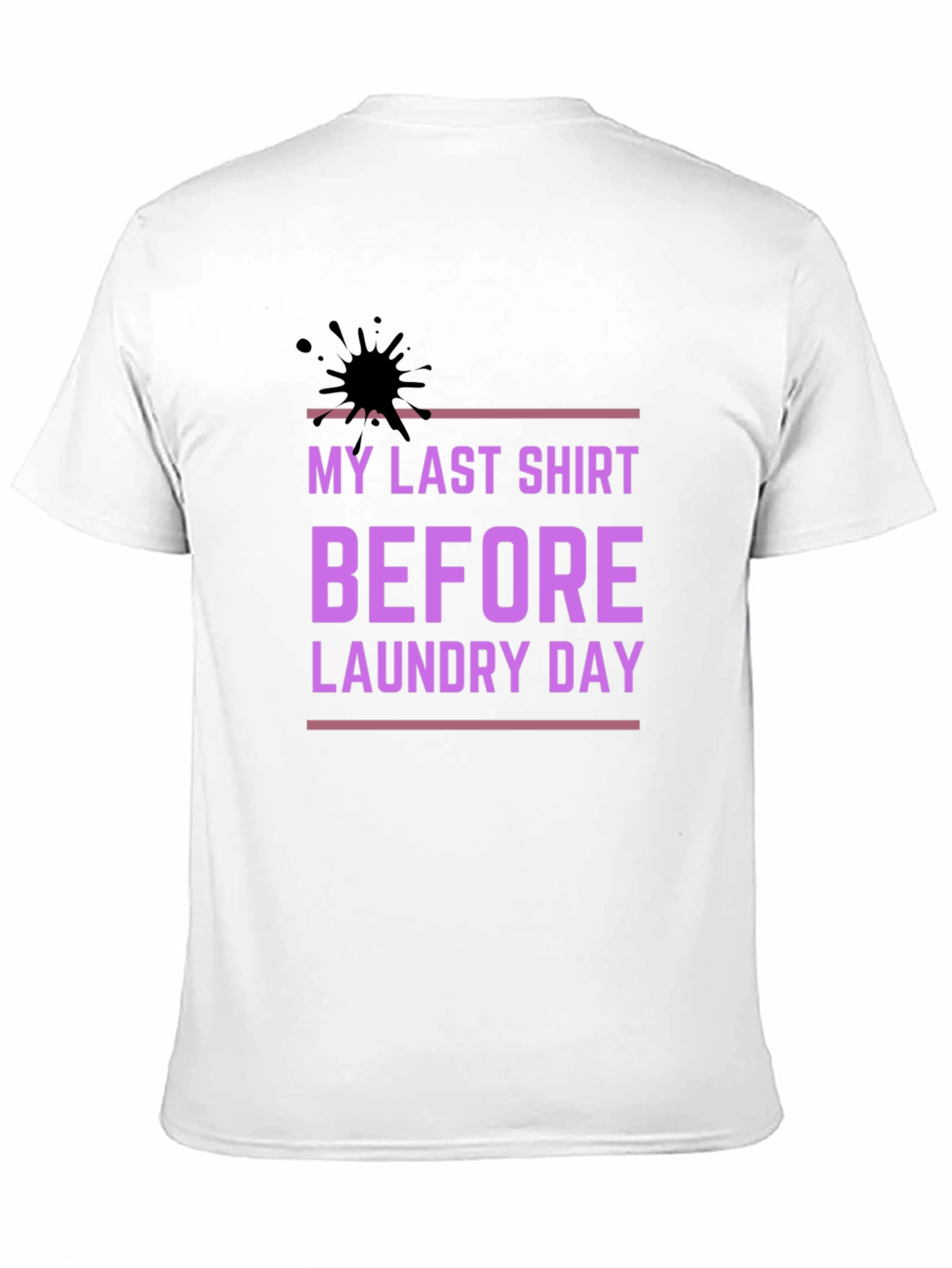 Funny Laundry Day T-Shirt - Stylish Black Cotton Tee