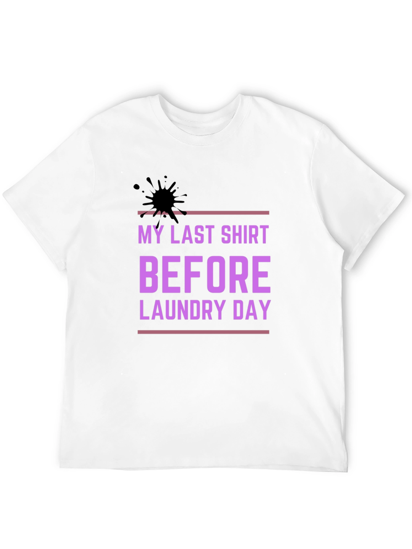 Funny Laundry Day T-Shirt - Stylish Black Cotton Tee