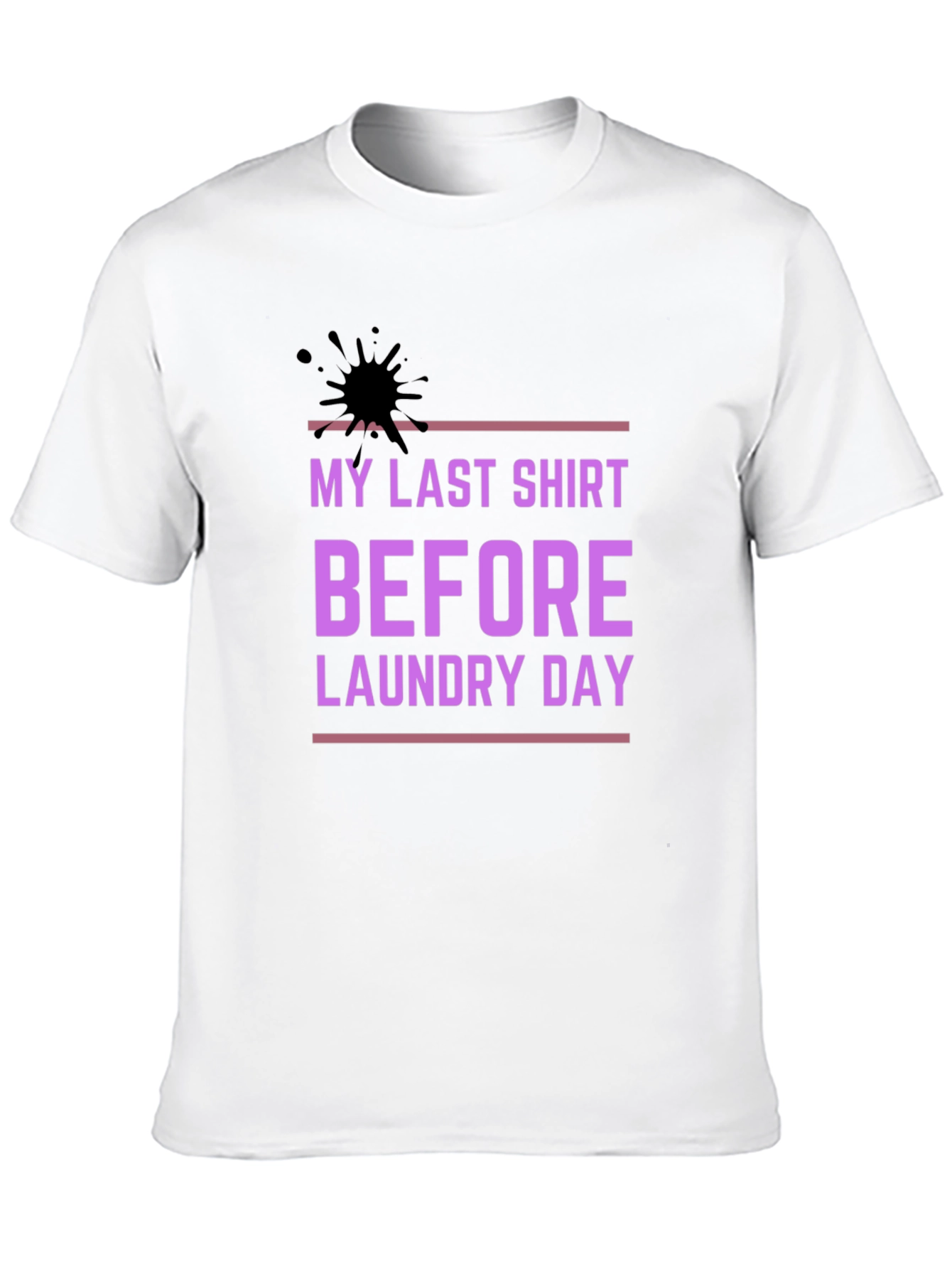 Funny Laundry Day T-Shirt - Stylish Black Cotton Tee