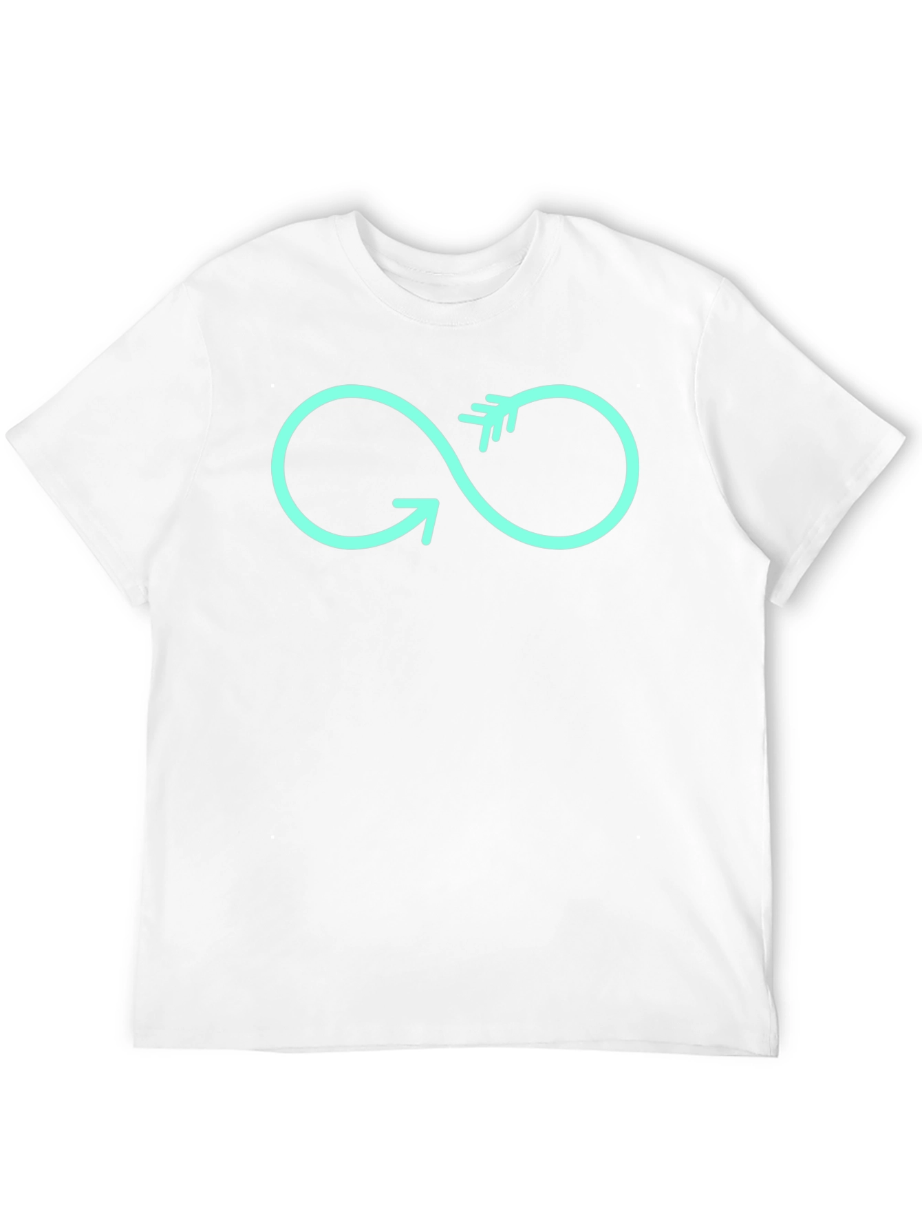 Infinity Arrow Graphic Tee - Black Cotton T-Shirt