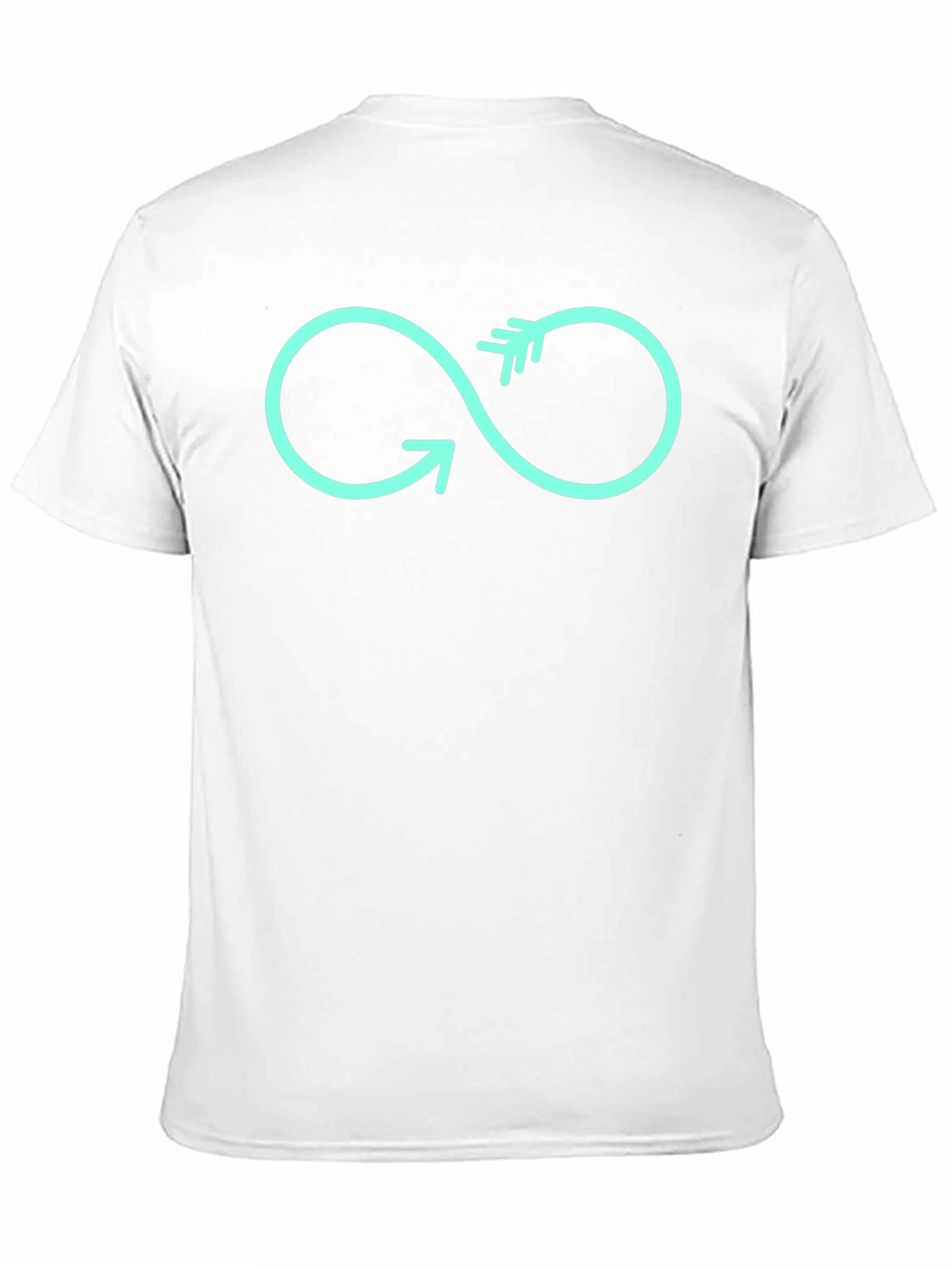 Infinity Arrow Graphic Tee - Black Cotton T-Shirt