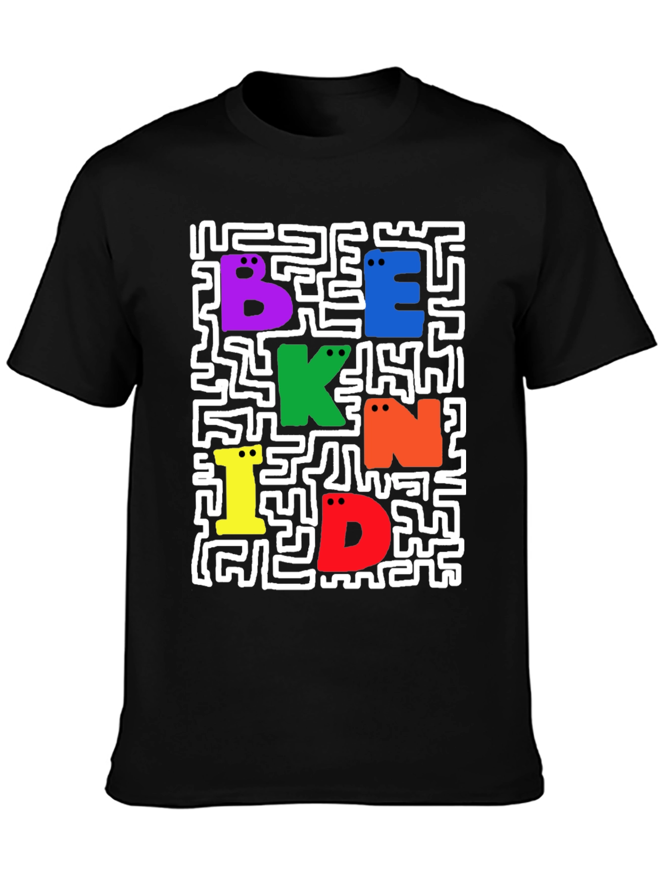 Be Kind Graphic Tee - Black Casual T-Shirt
