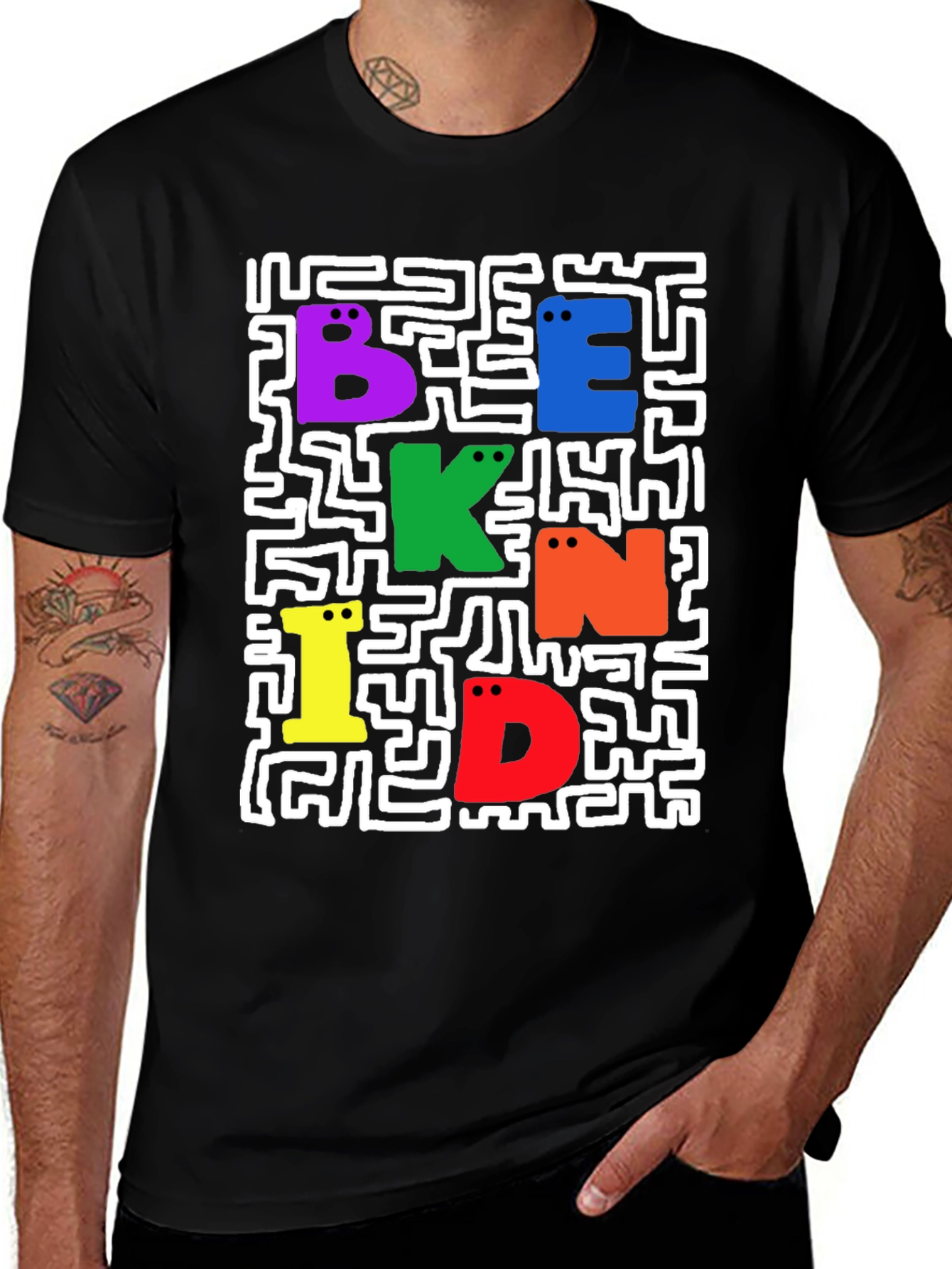 Be Kind Graphic Tee - Black Casual T-Shirt