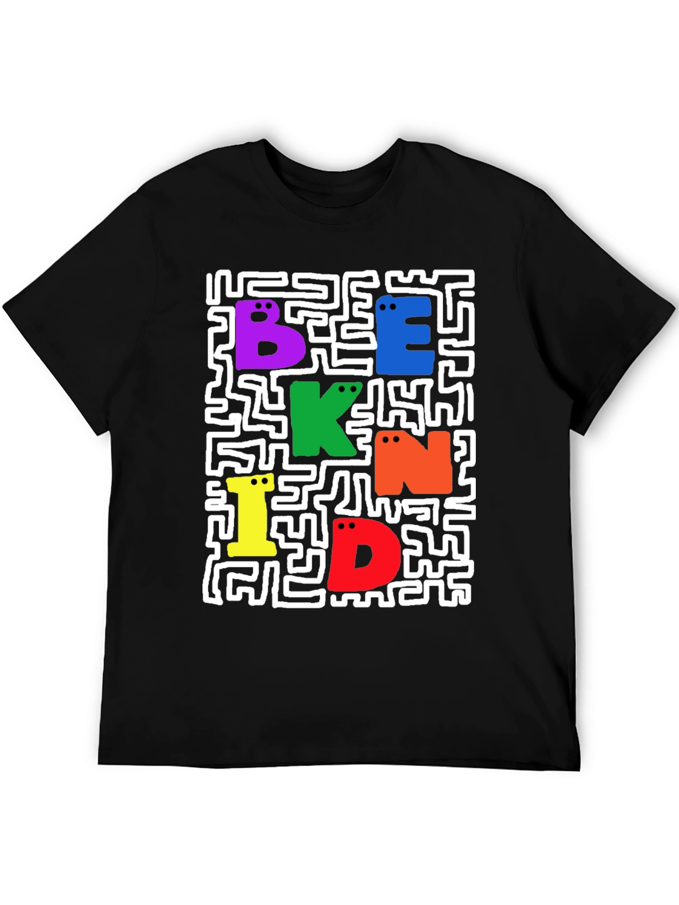 Be Kind Graphic Tee - Black Casual T-Shirt