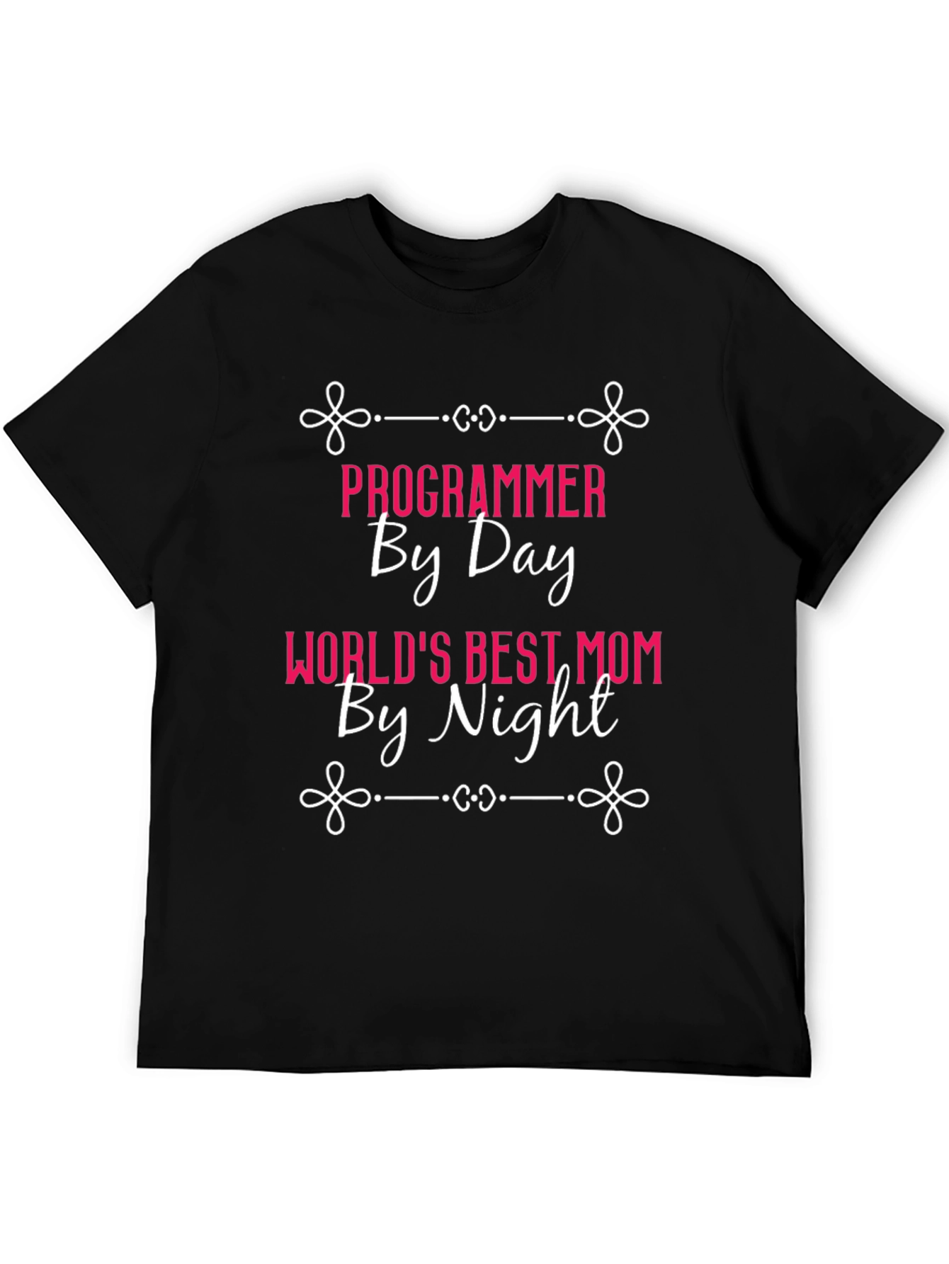 Programmer Mom Black T-Shirt - Day and Night