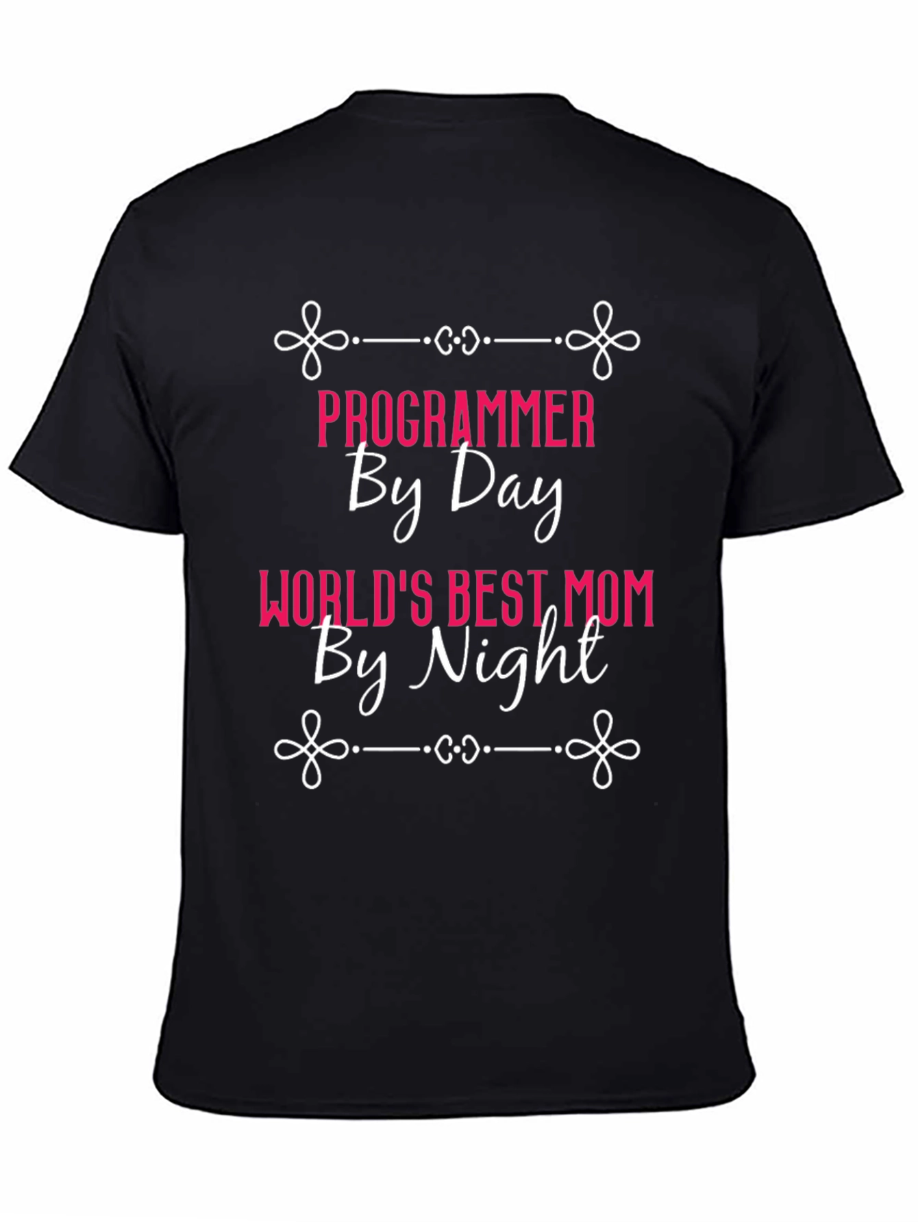 Programmer Mom Black T-Shirt - Day and Night
