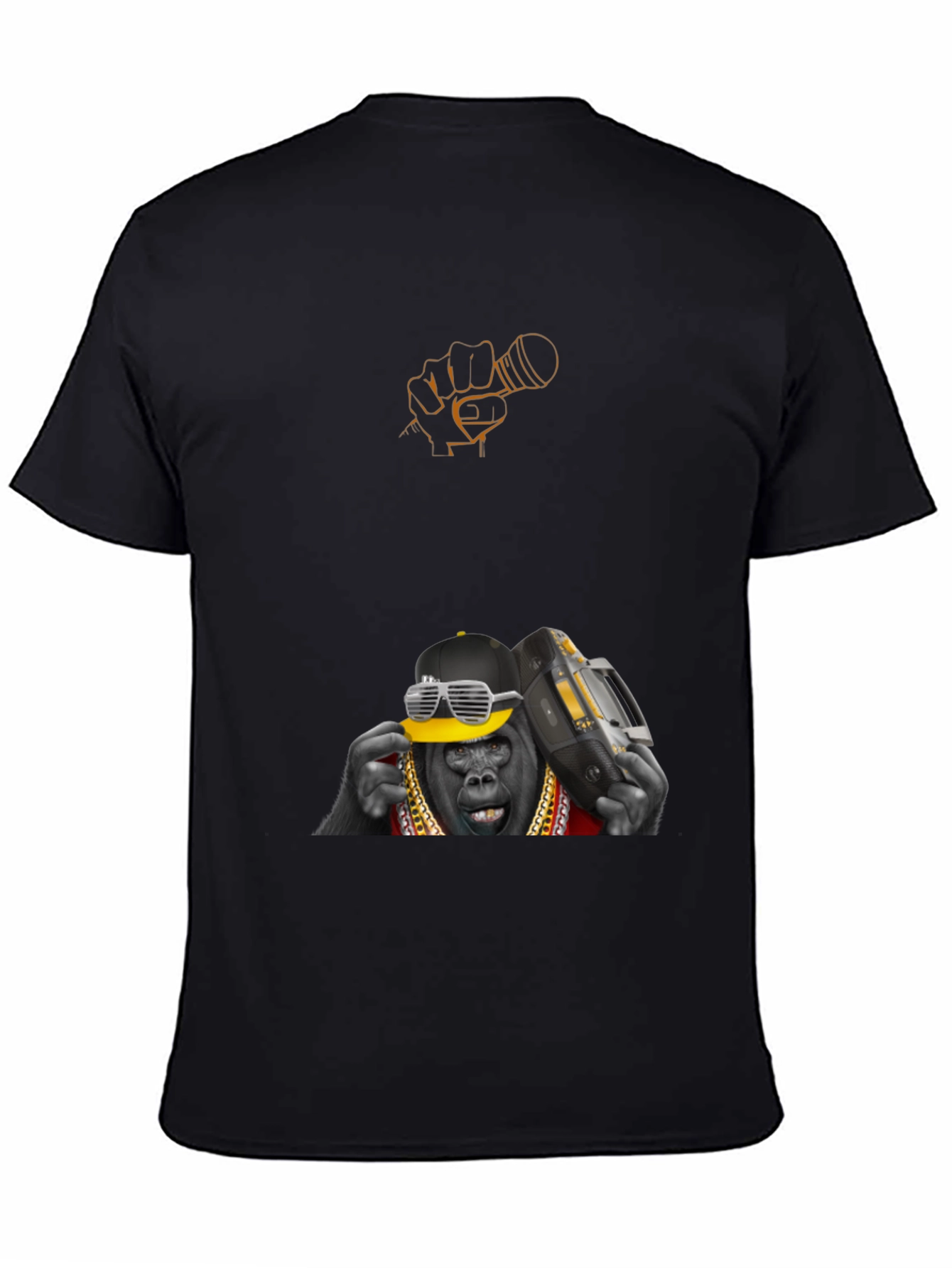 Cool Gorilla Graphic Tee - Black Cotton T-Shirt