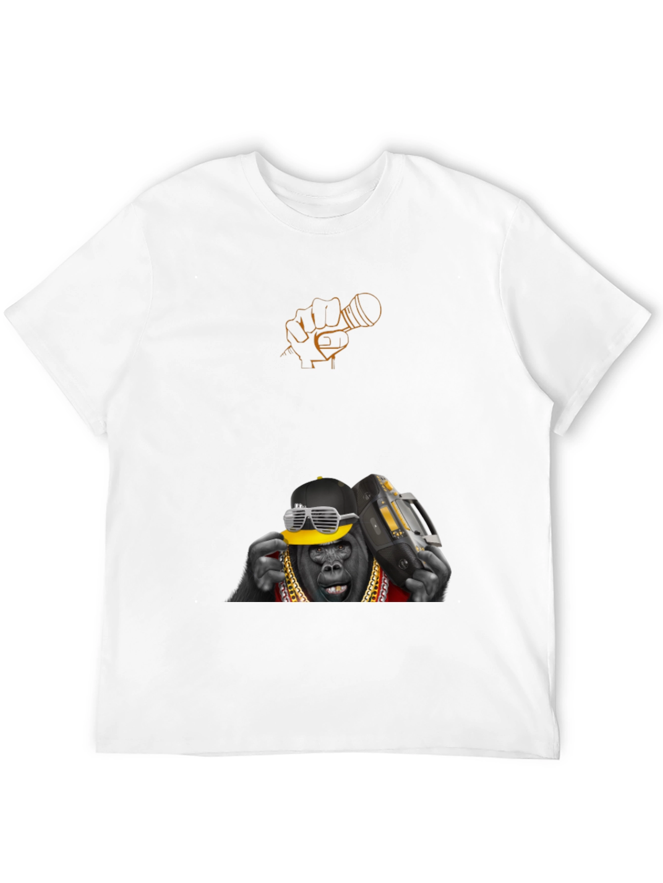 Cool Gorilla Graphic Tee - Black Cotton T-Shirt