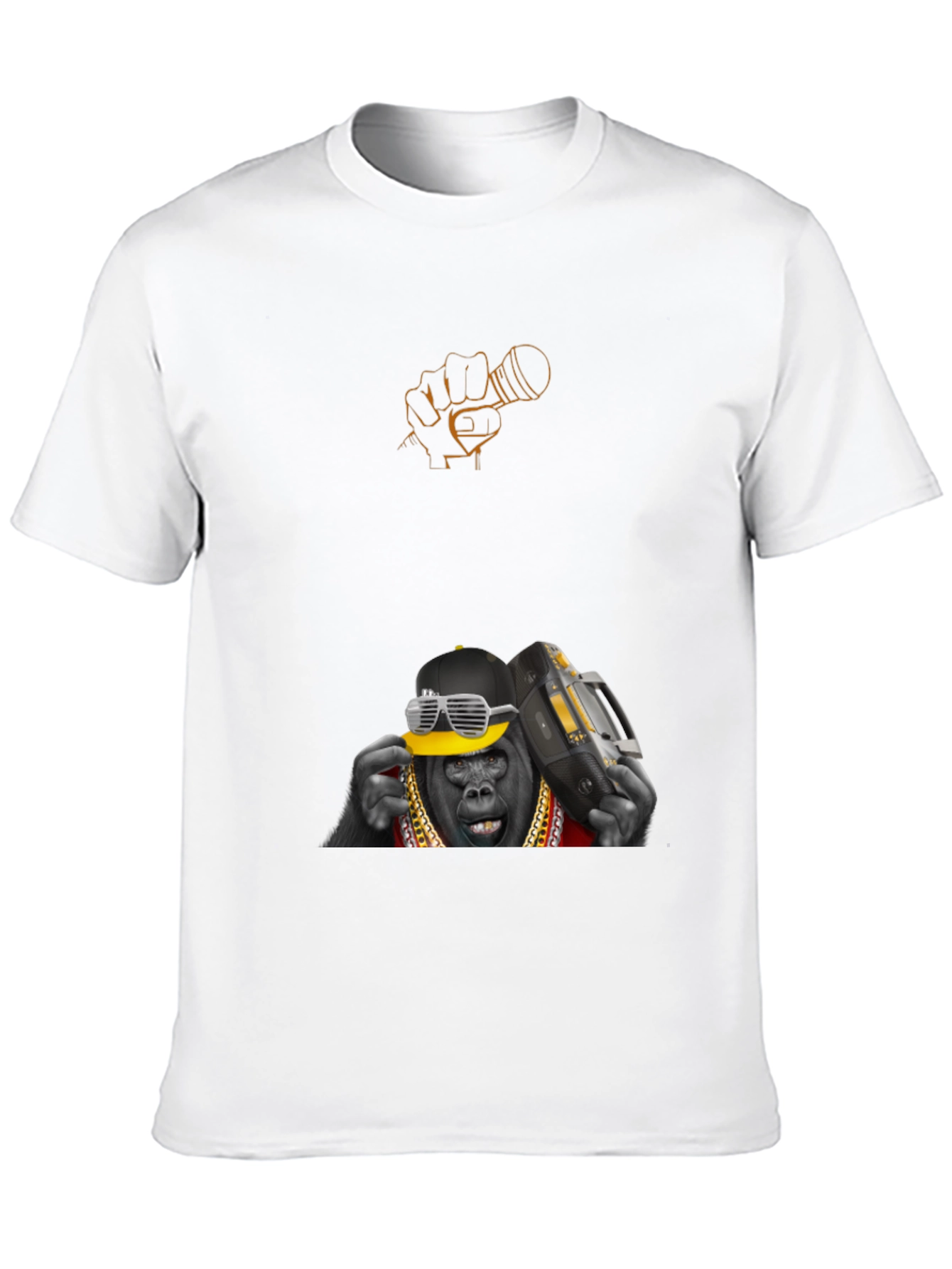 Cool Gorilla Graphic Tee - Black Cotton T-Shirt