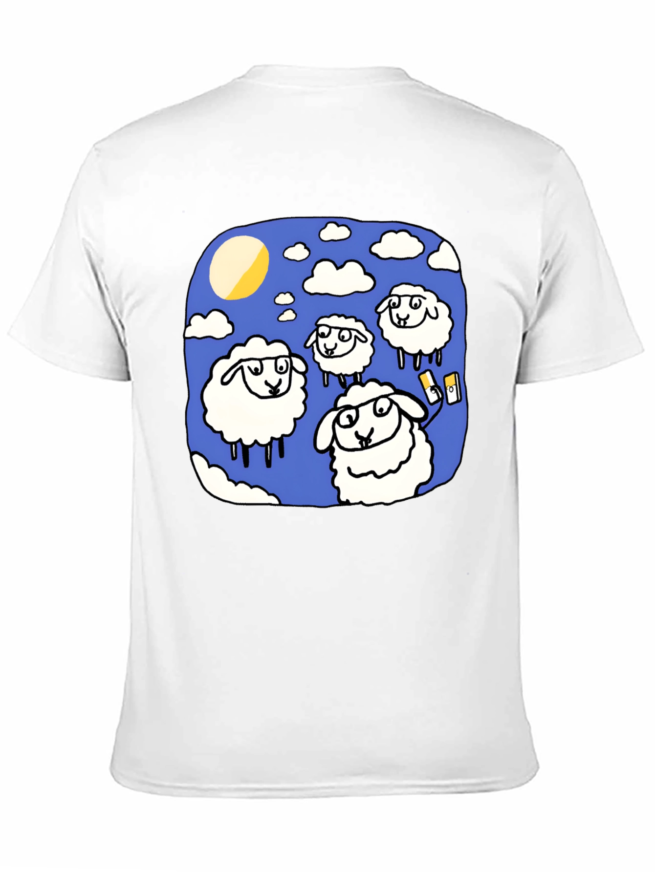 Sheep Selfie T-Shirt - Quirky Graphic Tee
