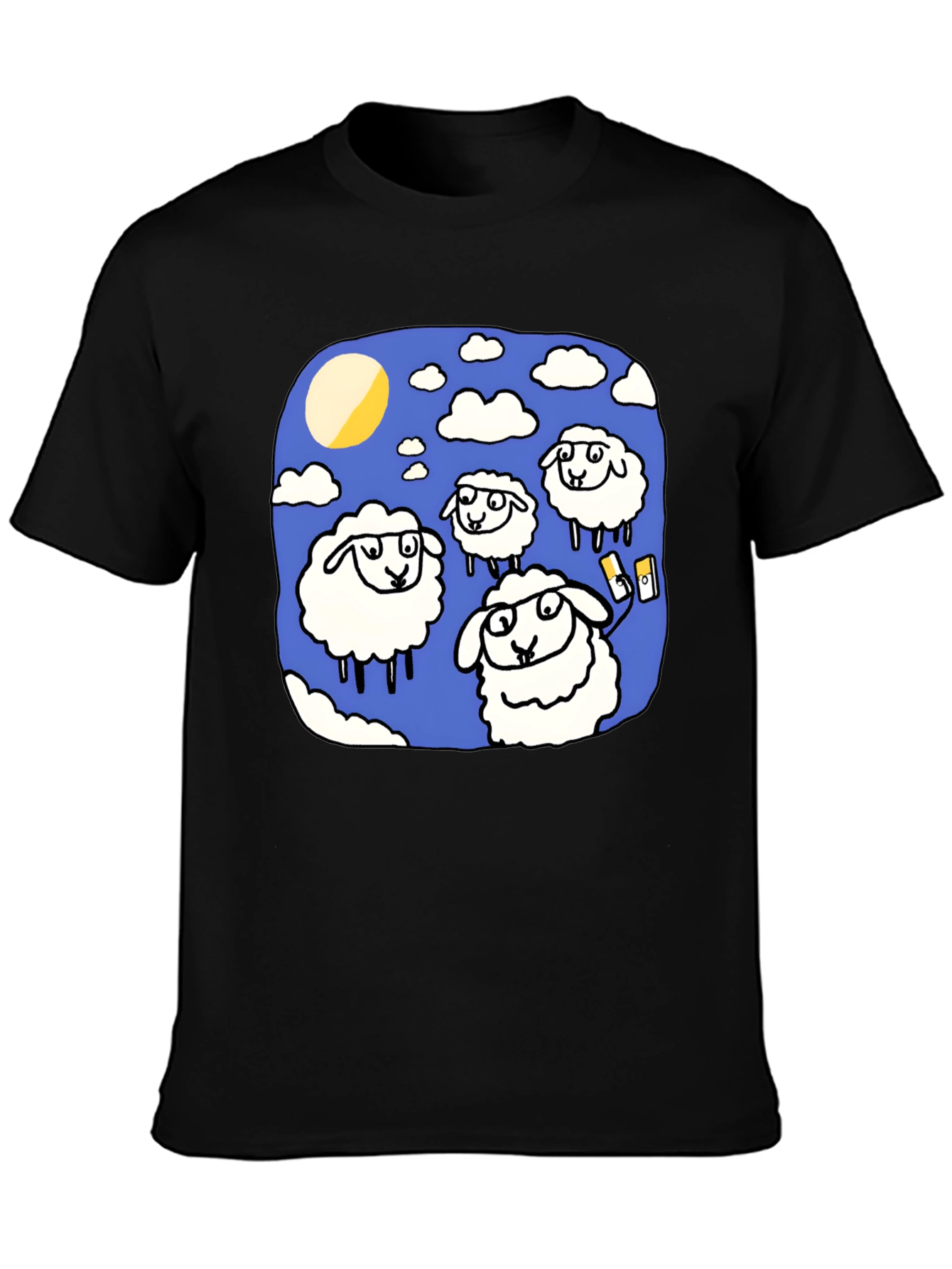 Sheep Selfie T-Shirt - Quirky Graphic Tee