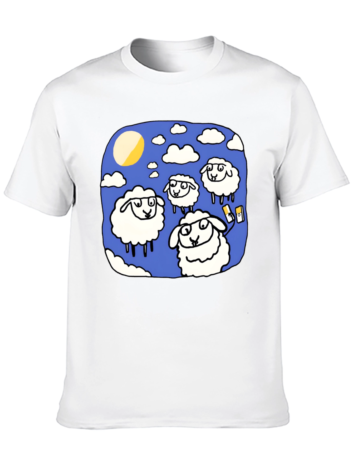 Sheep Selfie T-Shirt - Quirky Graphic Tee
