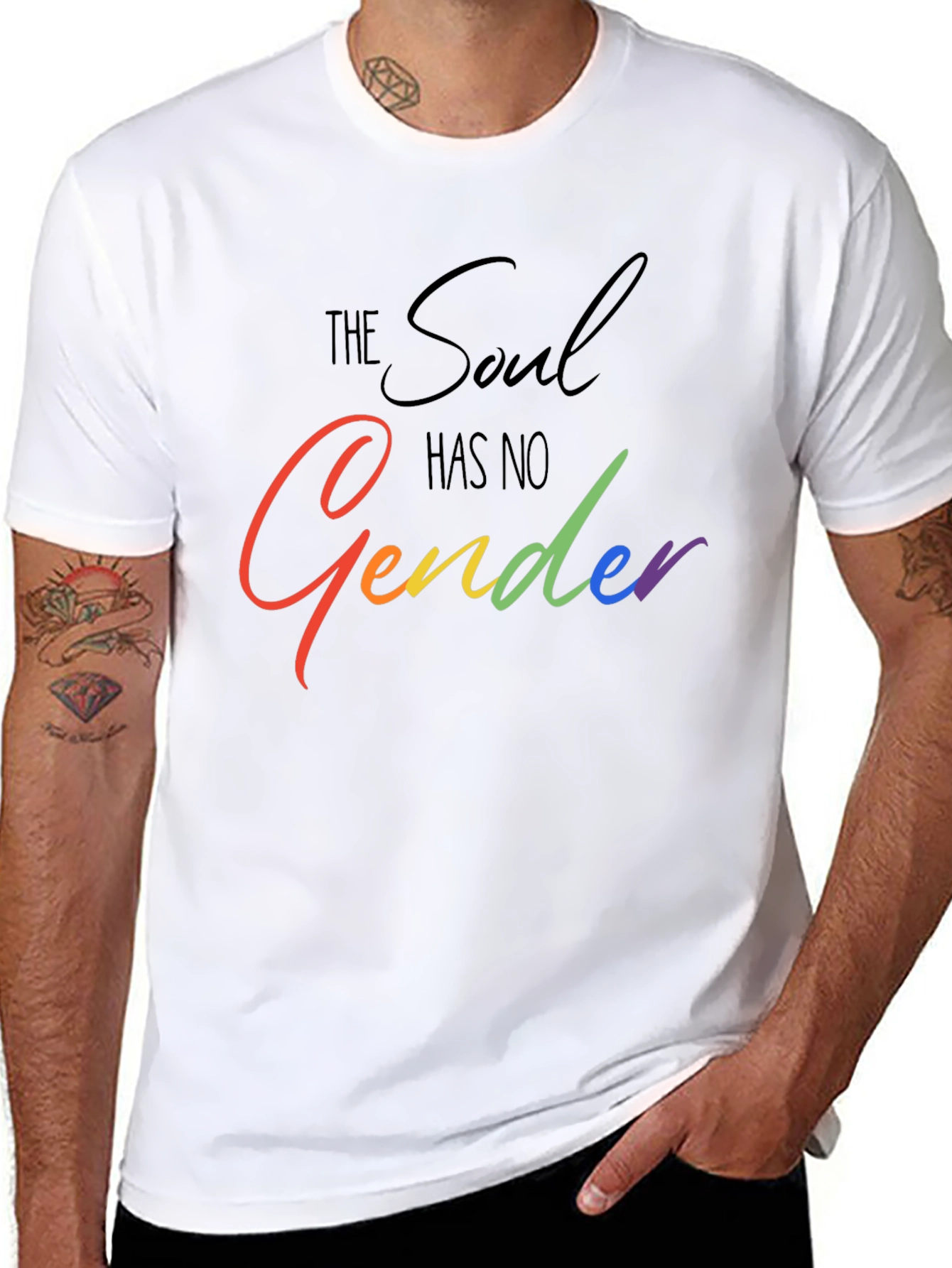 The Soul Has No Gender Black T-Shirt