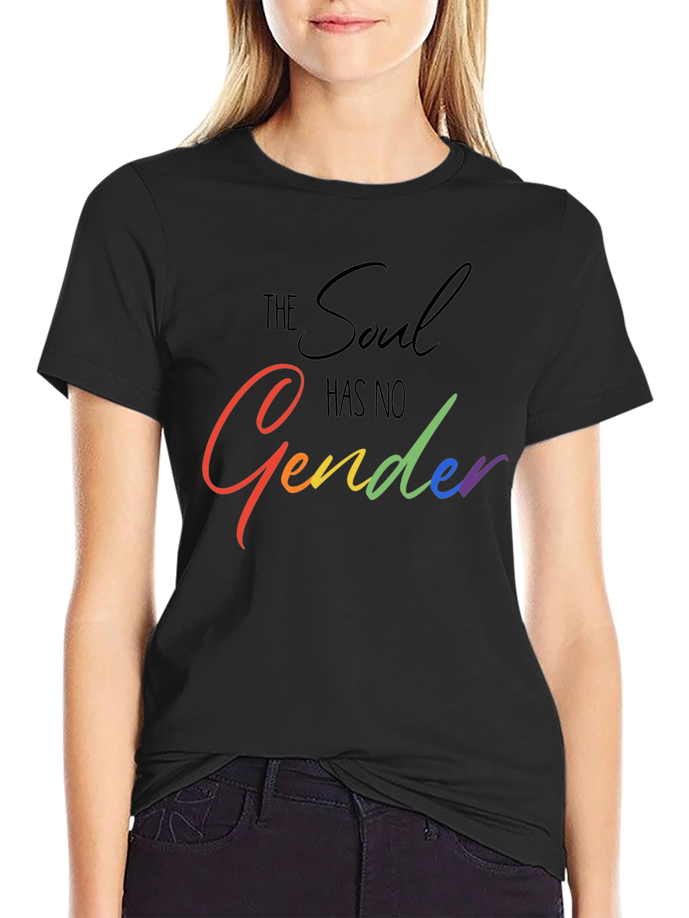 The Soul Has No Gender Black T-Shirt