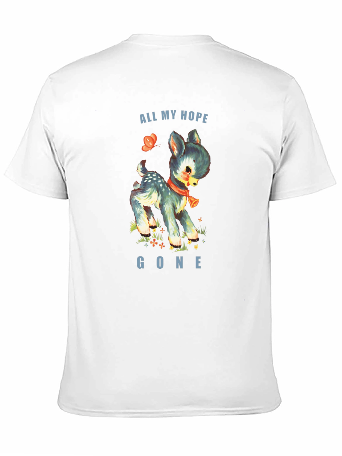 All My Hope Gone Deer Graphic Tee - Black