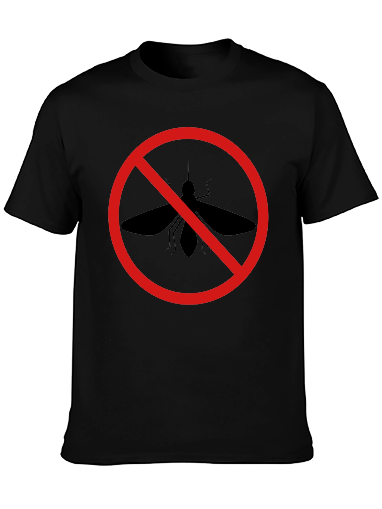 No Mosquito Zone Black T-Shirt