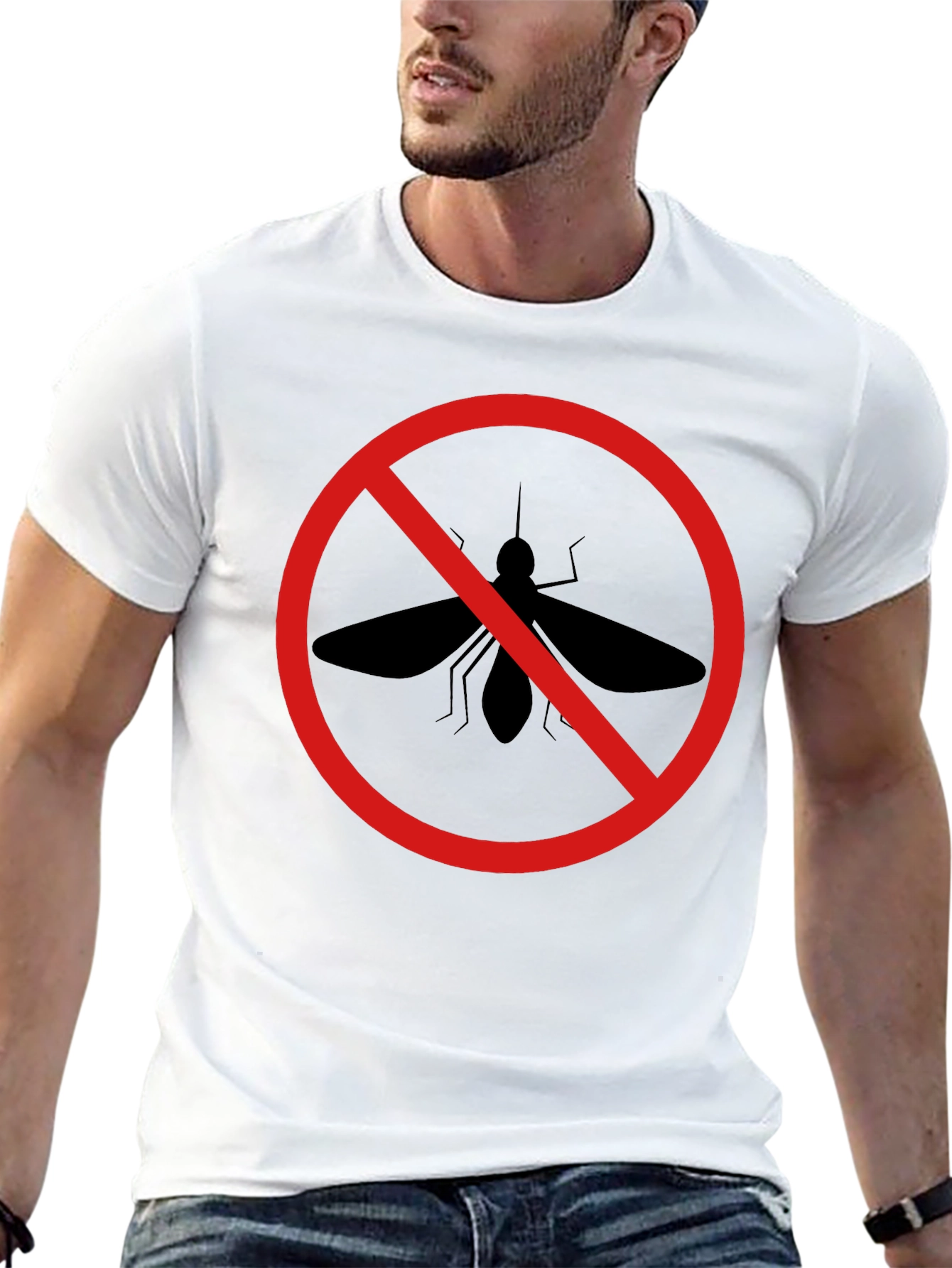 No Mosquito Zone Black T-Shirt