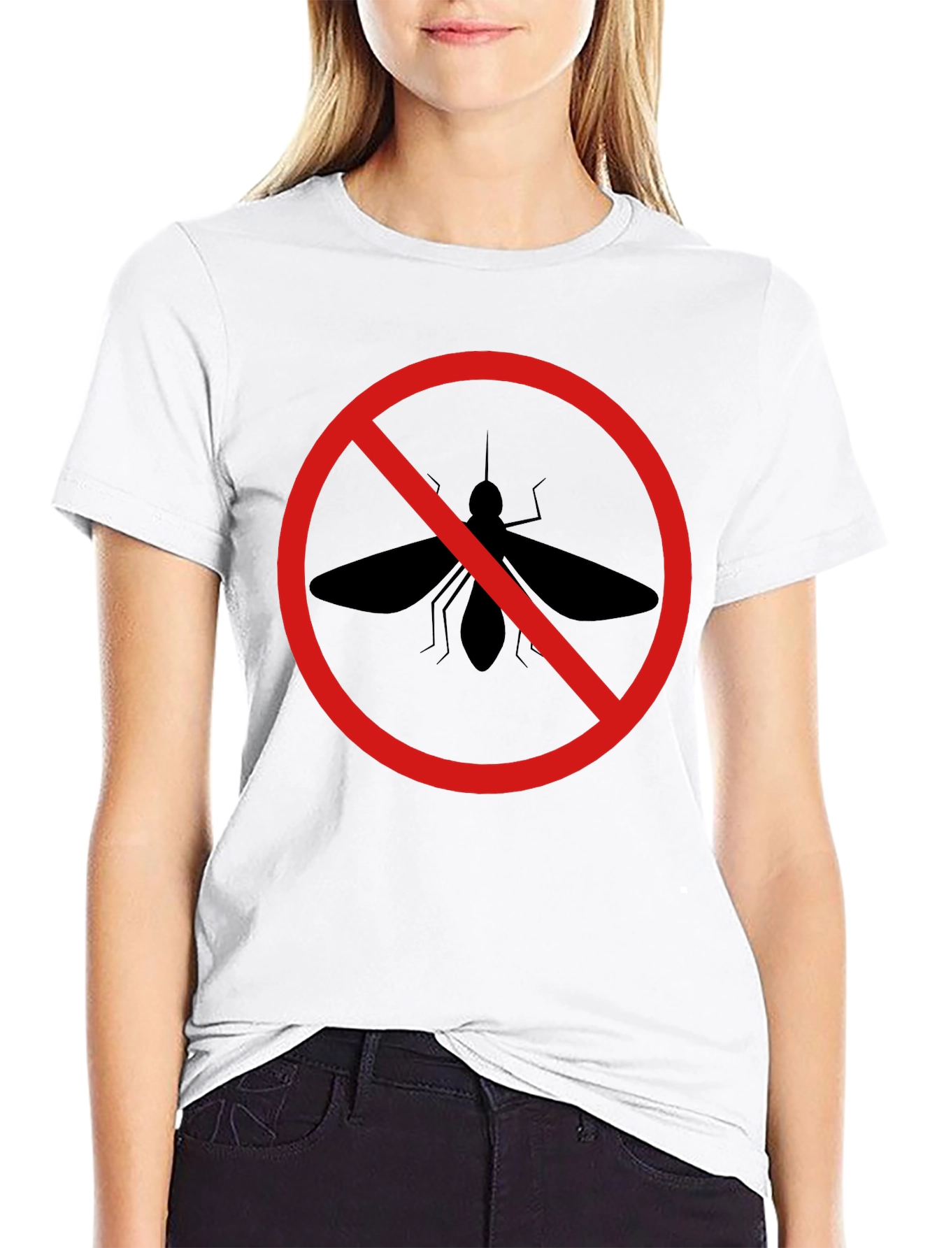 No Mosquito Zone Black T-Shirt