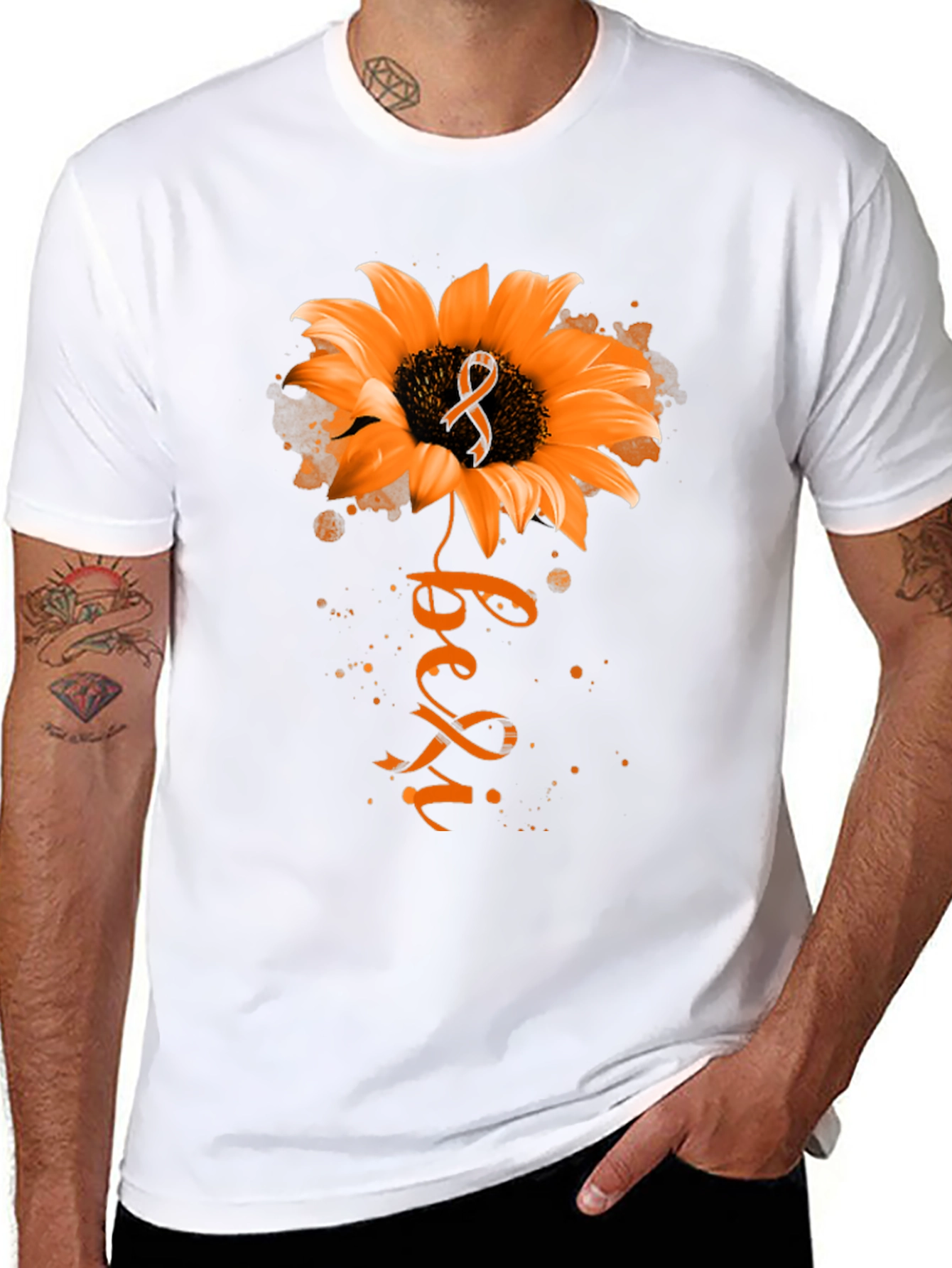 Sunflower Leukemia Awareness T-Shirt