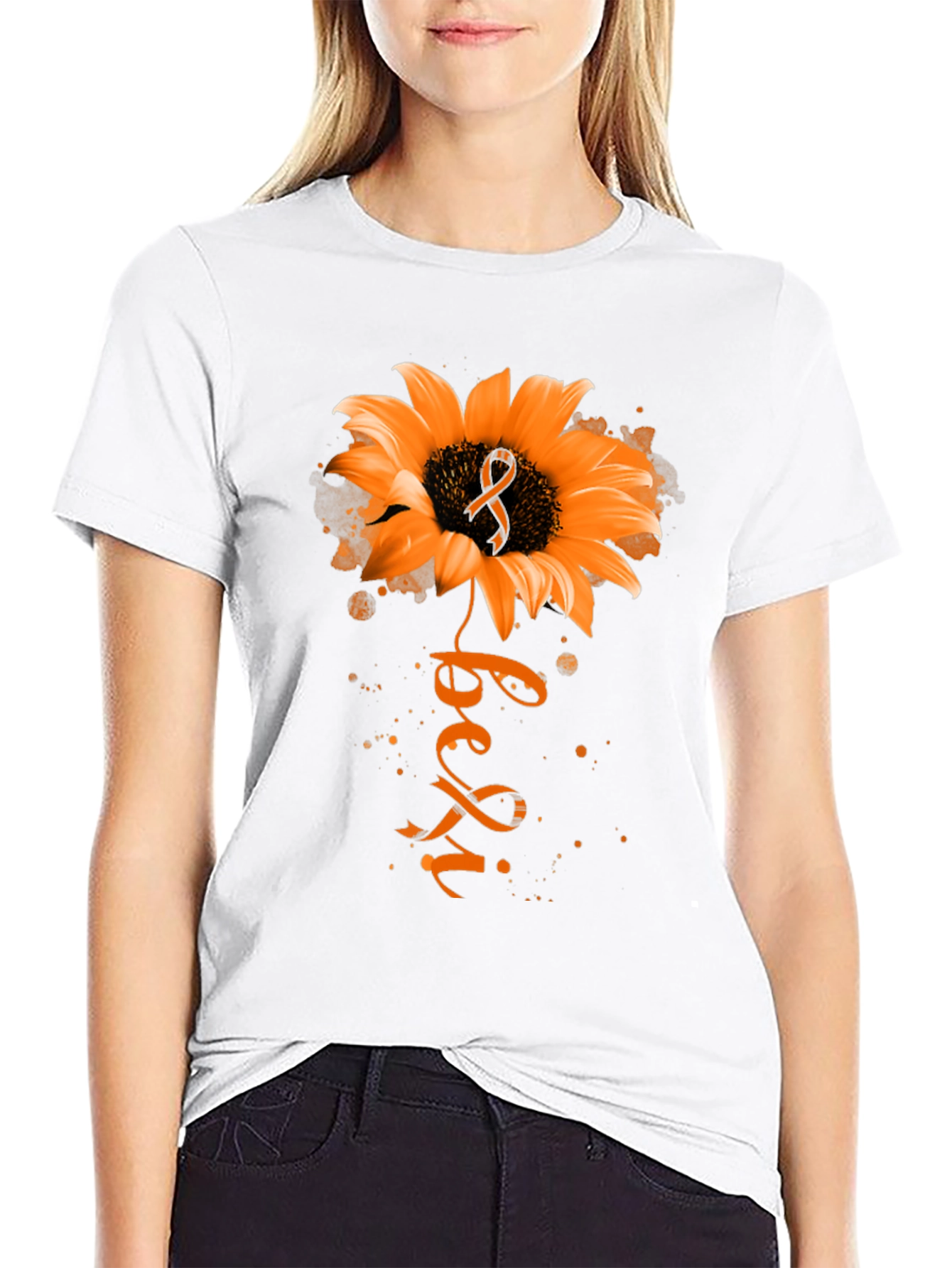 Sunflower Leukemia Awareness T-Shirt