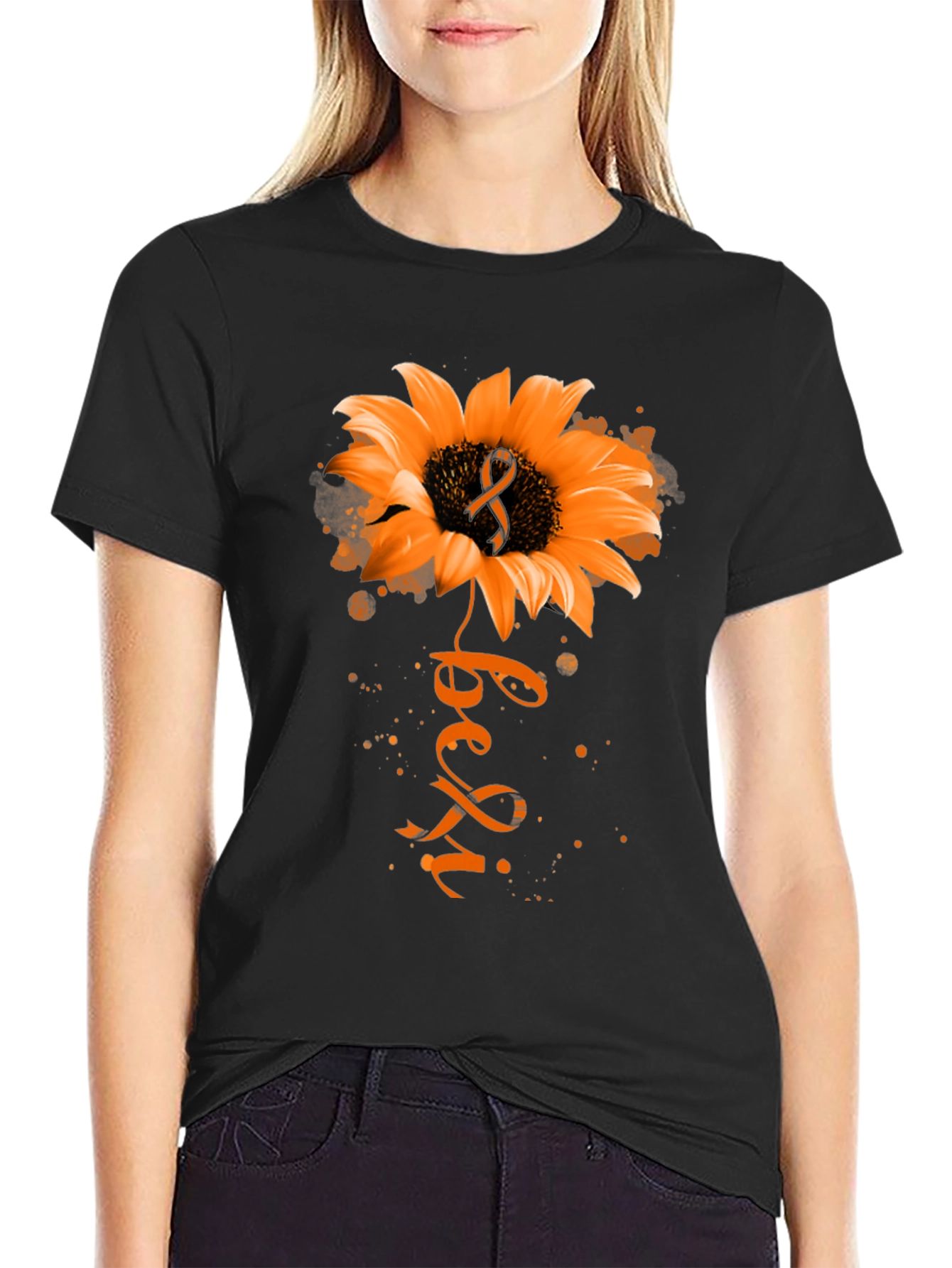 Sunflower Leukemia Awareness T-Shirt