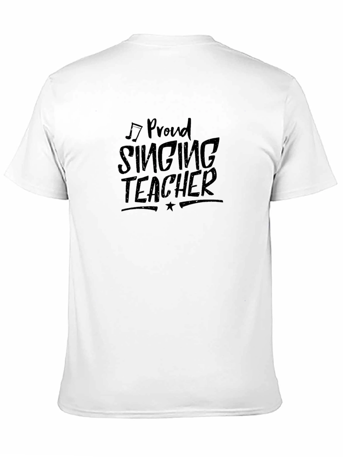 Proud Singing Teacher Black T-Shirt