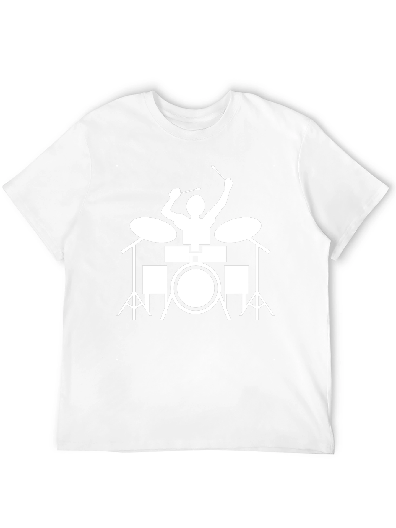 Drummer Graphic Tee - Black Cotton T-Shirt