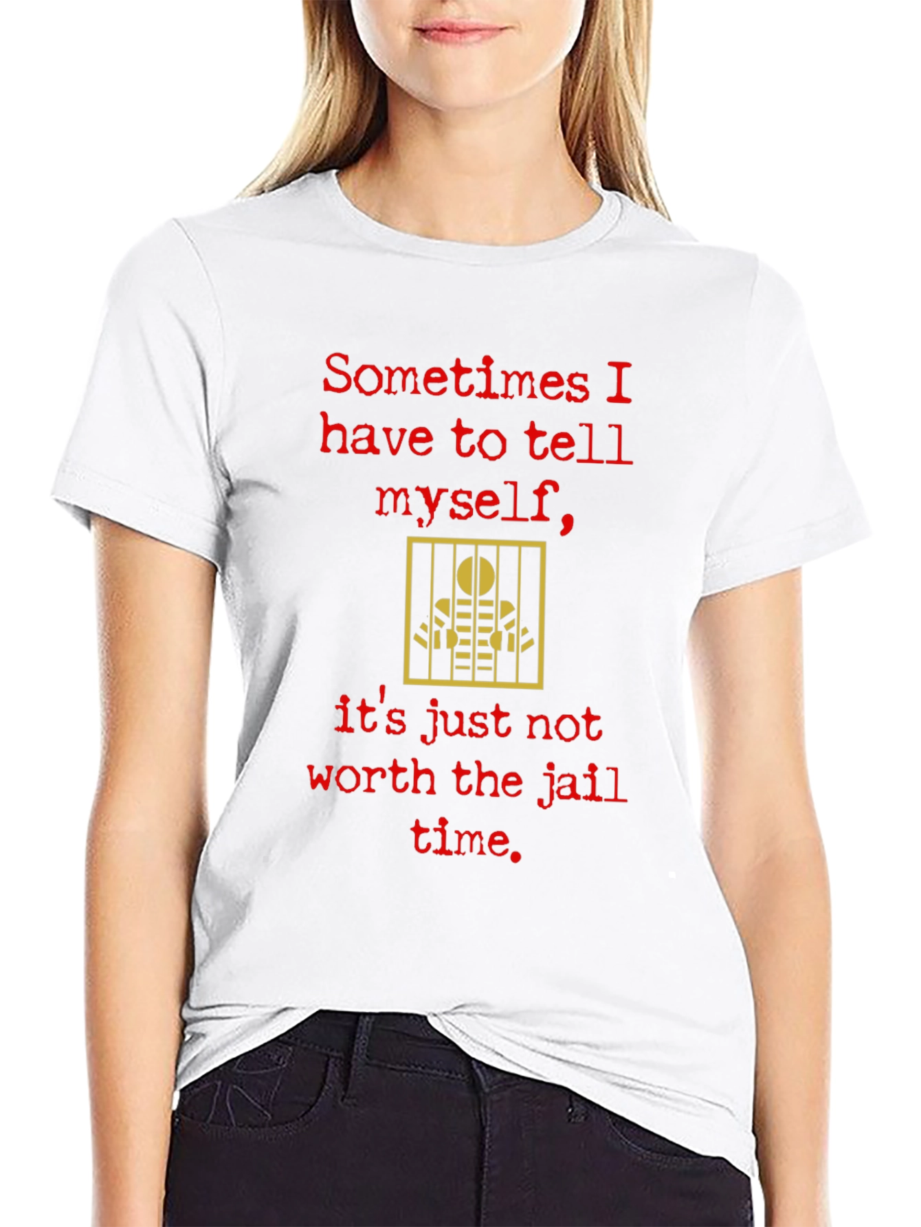 Funny Jail Time Graphic T-Shirt