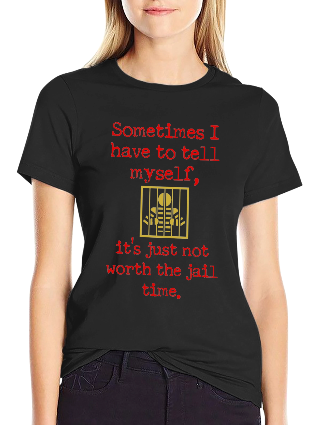 Funny Jail Time Graphic T-Shirt