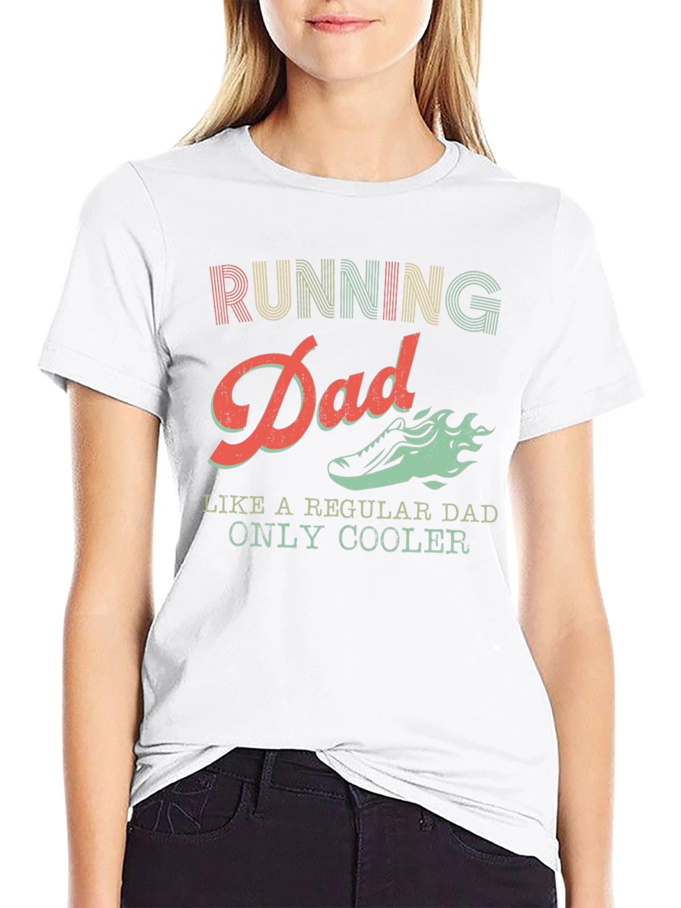 Running Dad T-Shirt: Like a Regular Dad Only Cooler