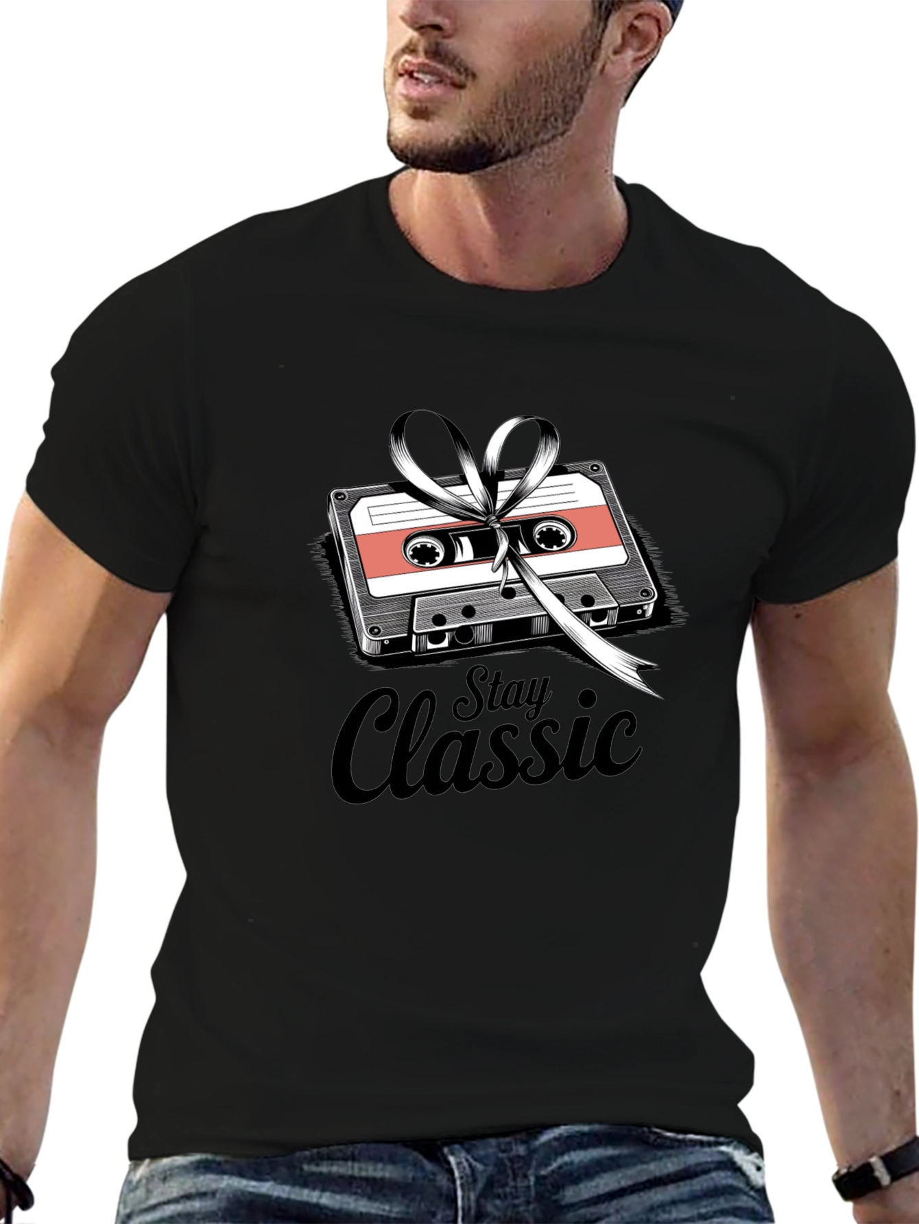 Stay Classic Cassette Tape Graphic T-Shirt