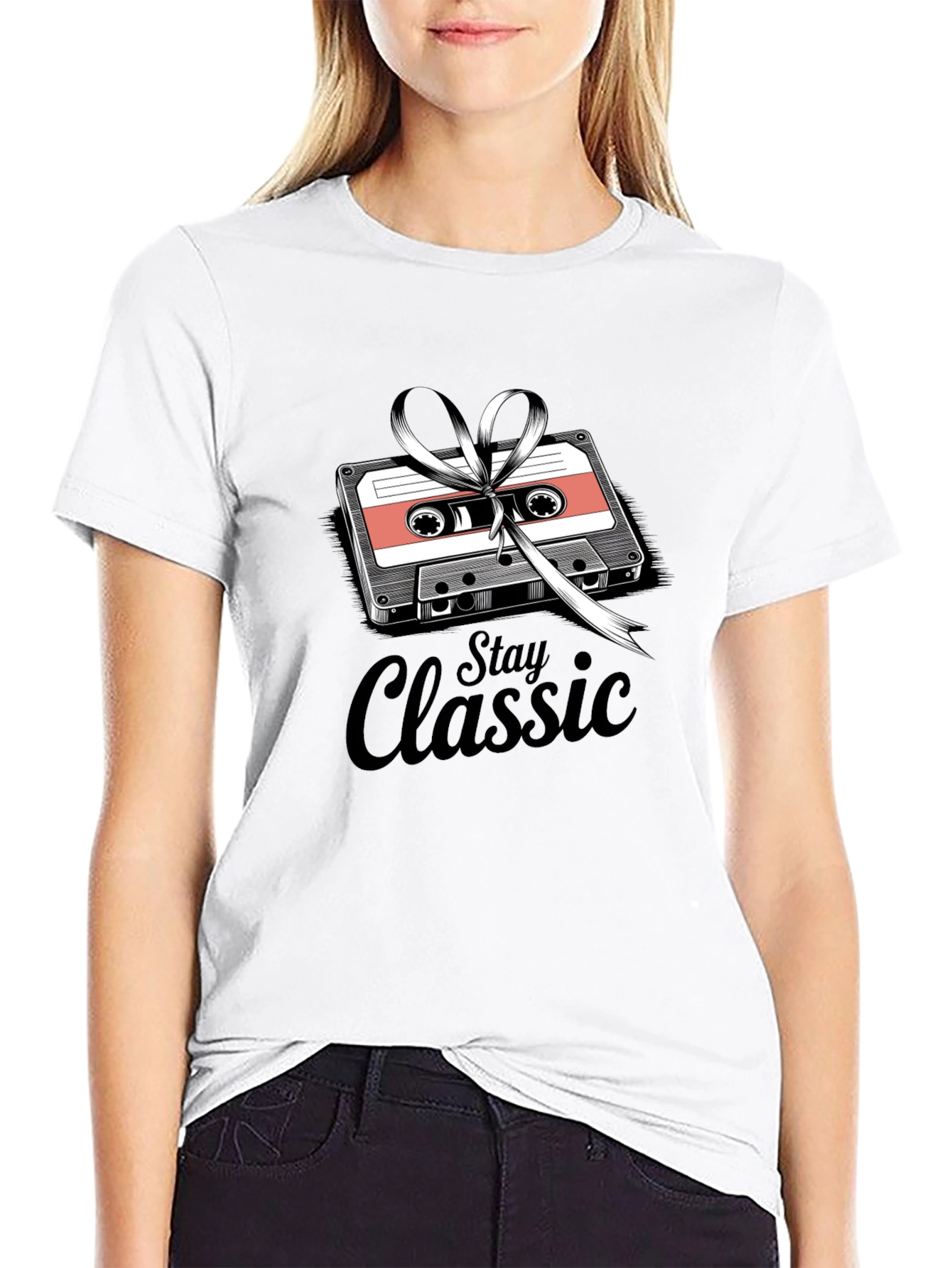 Stay Classic Cassette Tape Graphic T-Shirt