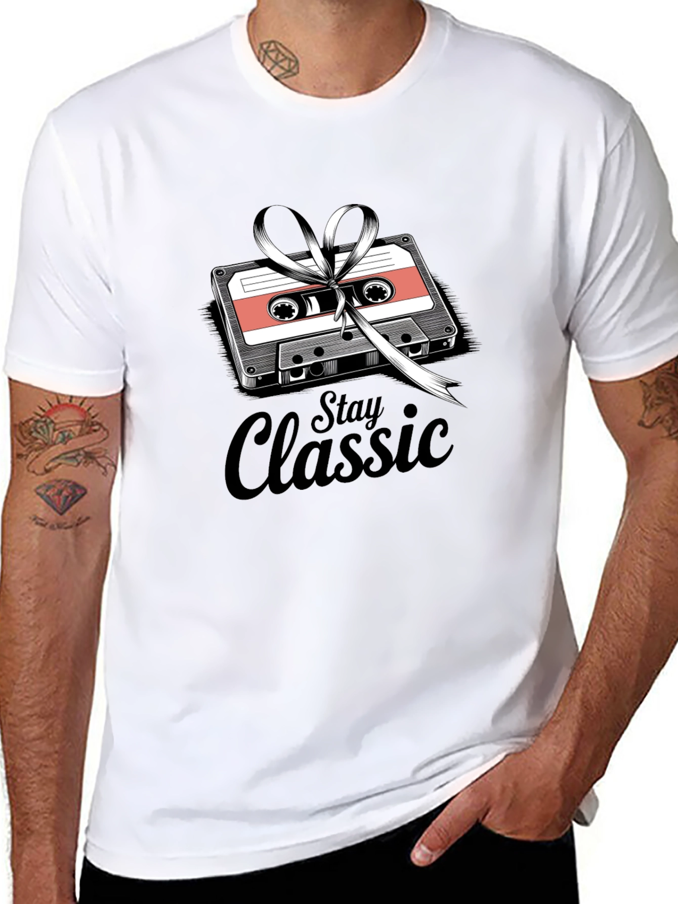 Stay Classic Cassette Tape Graphic T-Shirt