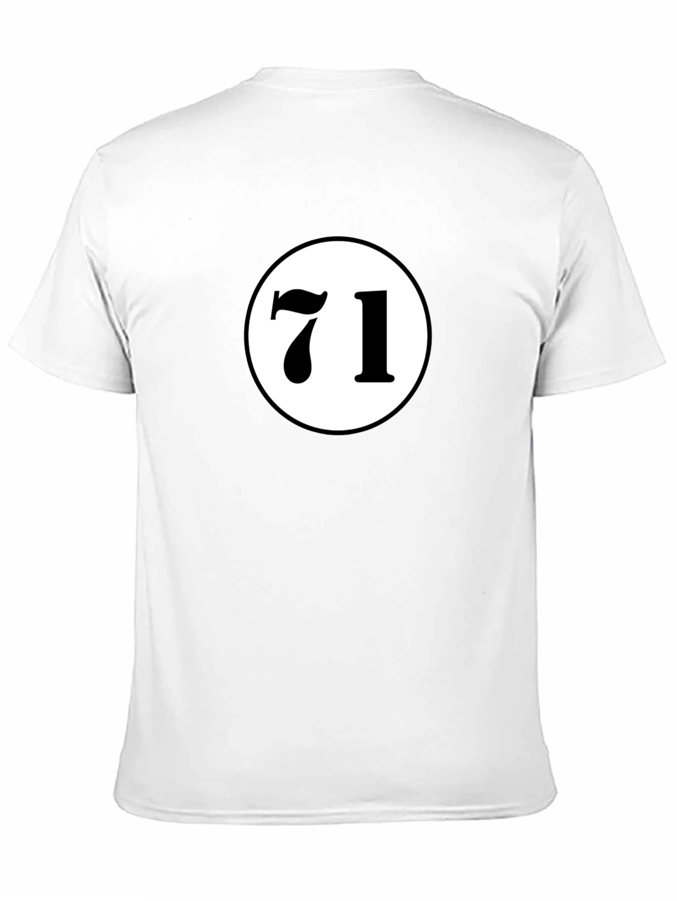 Black T-Shirt with 71 Design