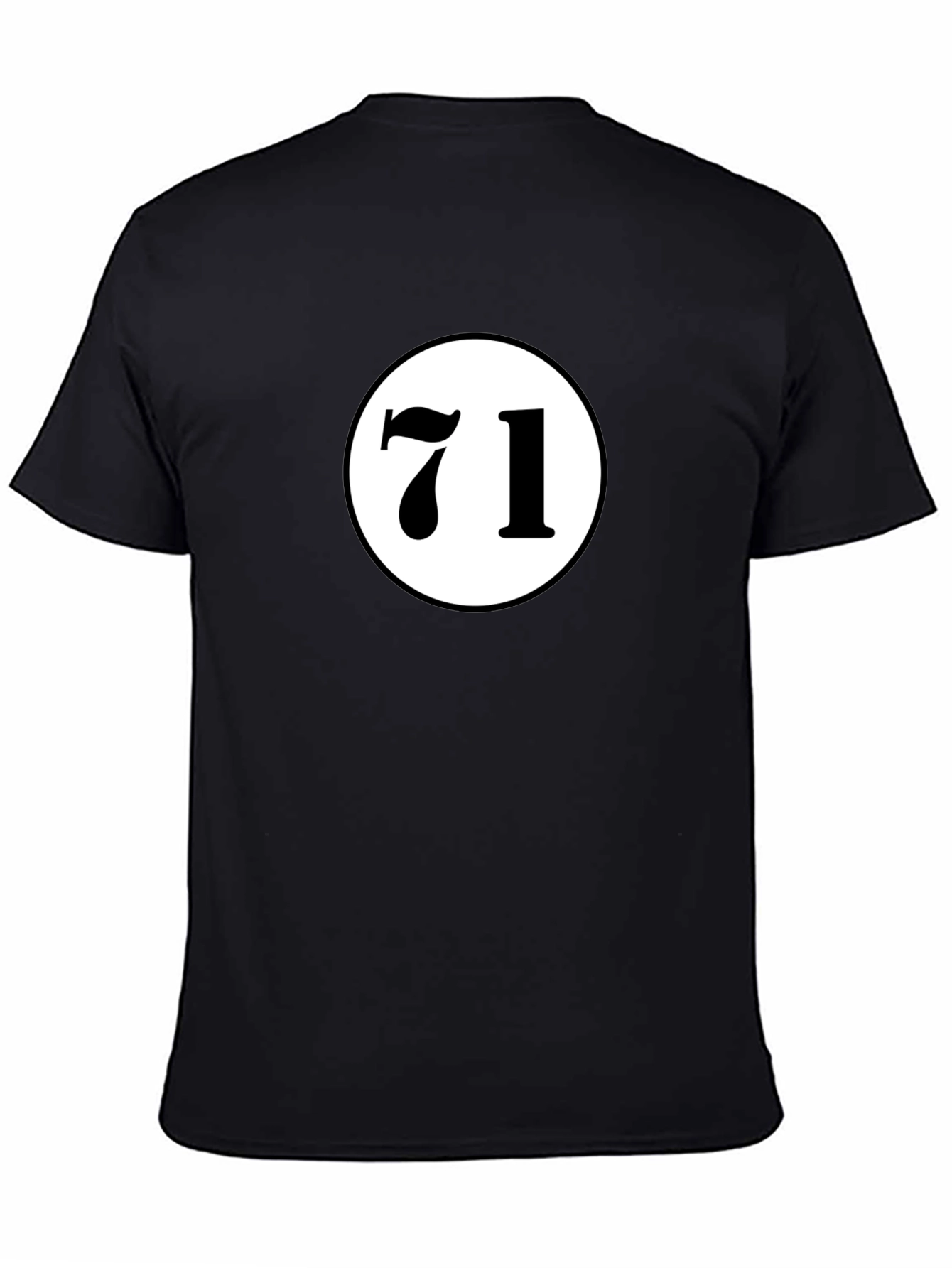 Black T-Shirt with 71 Design