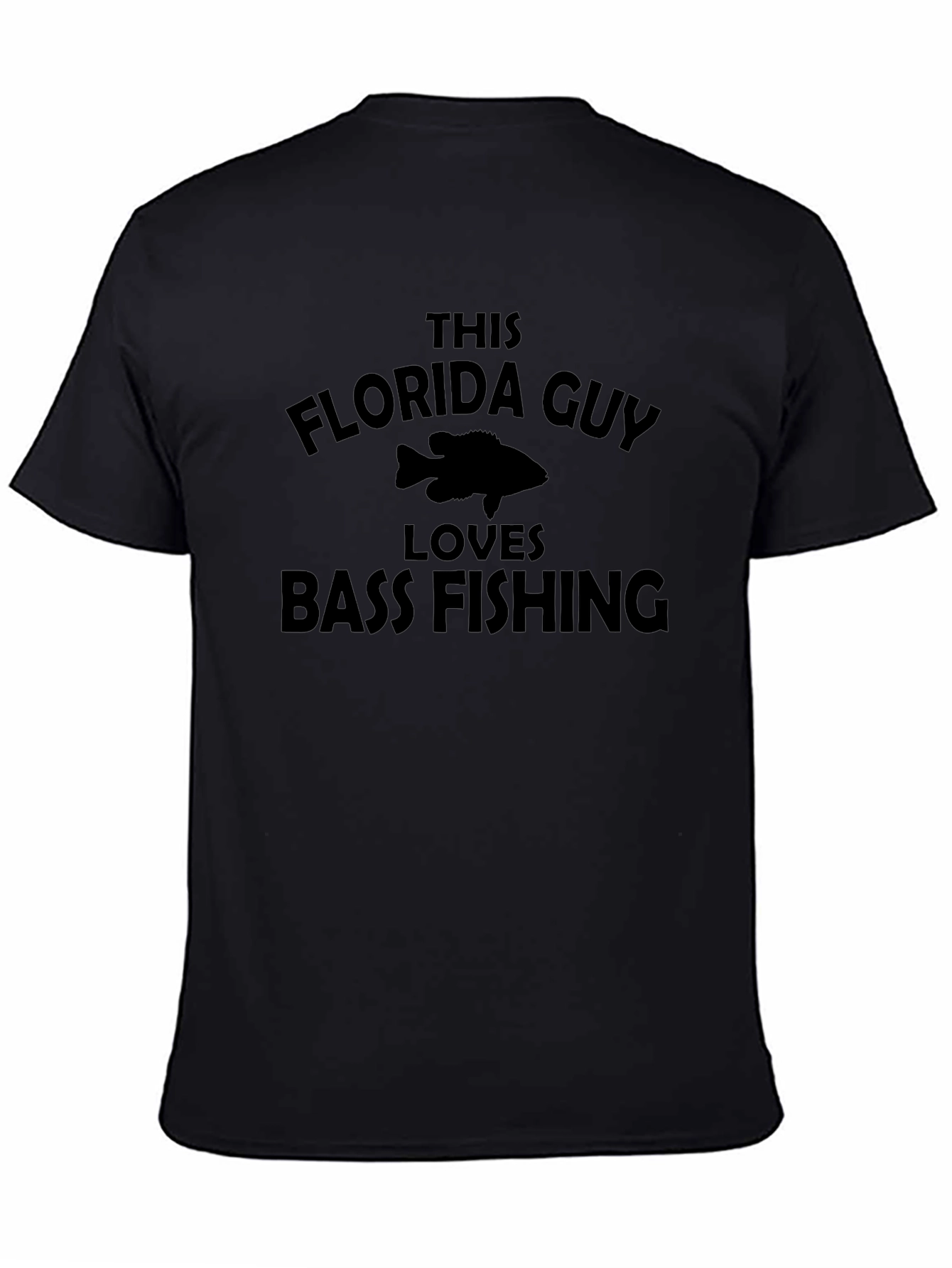 Florida Guy Loves Bass Fishing Graphic T-Shirt
