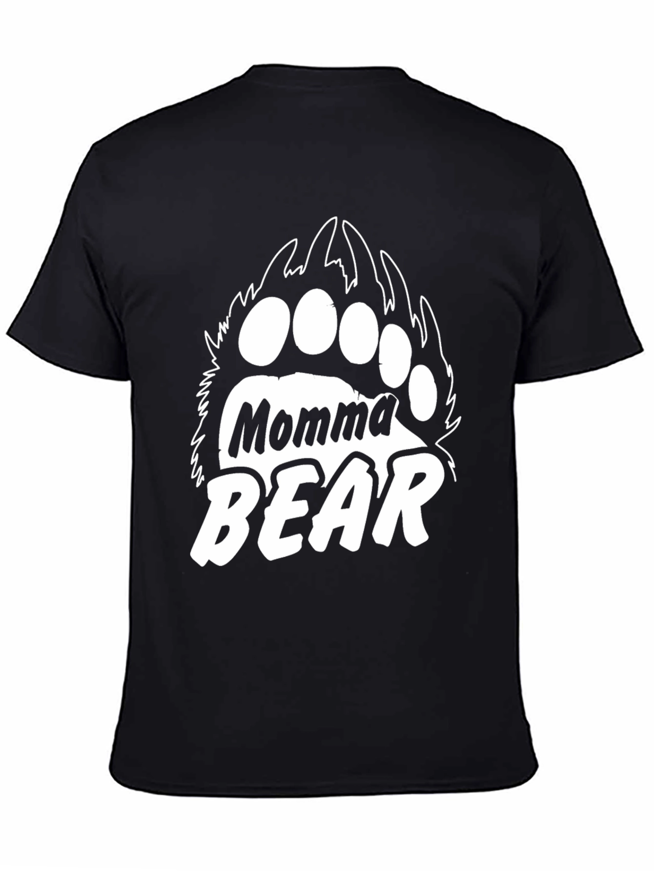 Momma Bear T-Shirt - Black