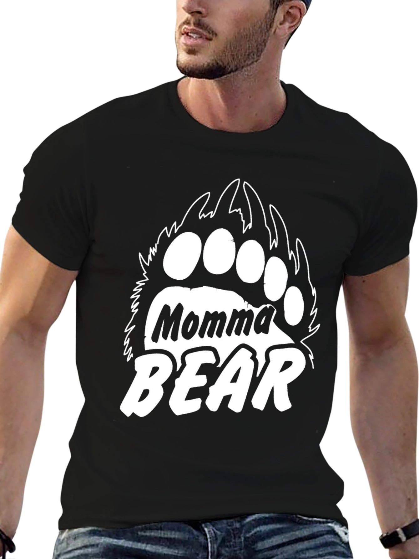 Momma Bear T-Shirt - Black