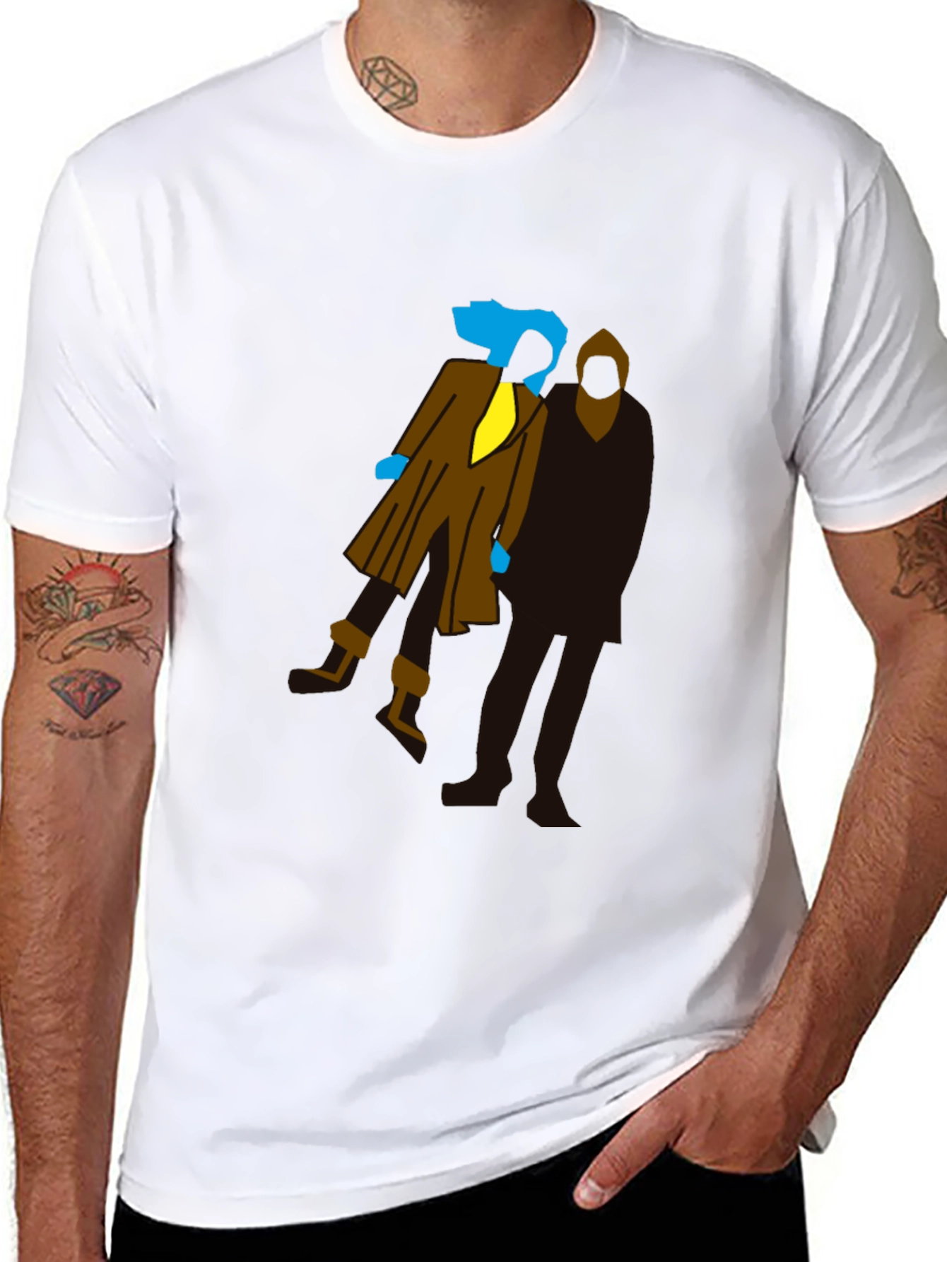 Abstract Silhouette T-Shirt
