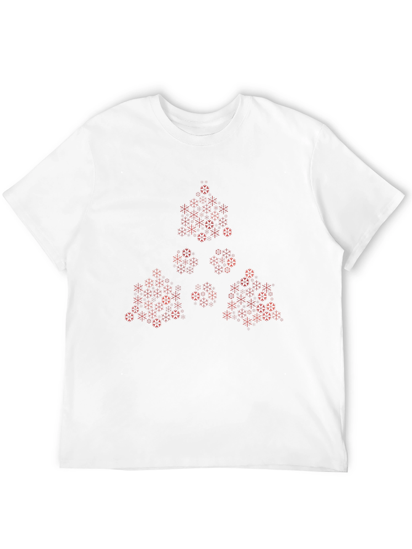 Geometric Fractal Print Black Tee