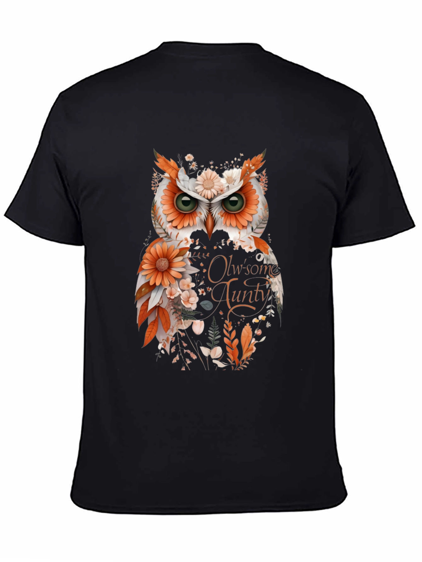 Floral Owl Graphic T-Shirt