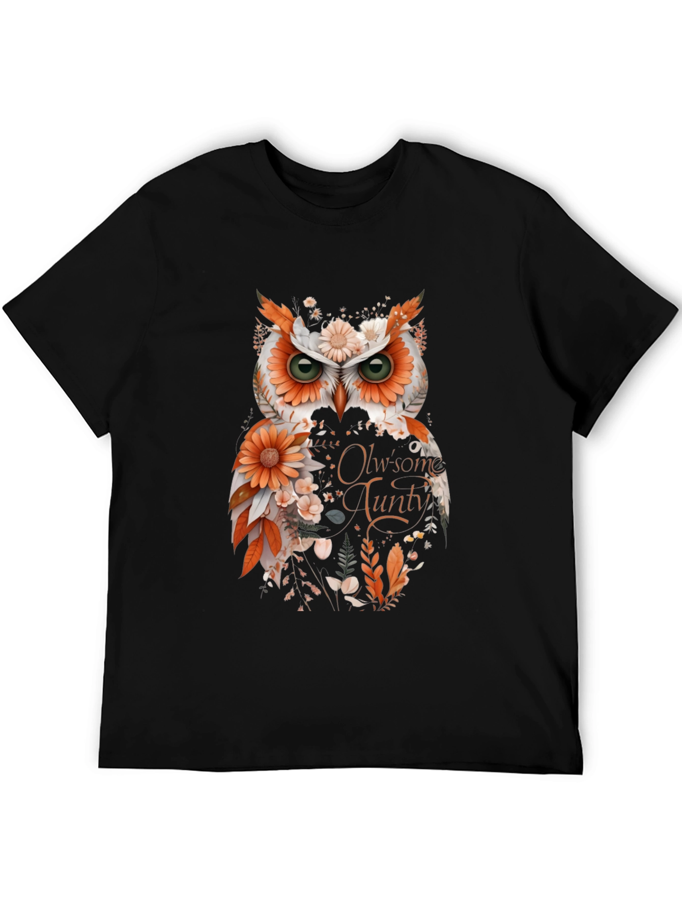 Floral Owl Graphic T-Shirt