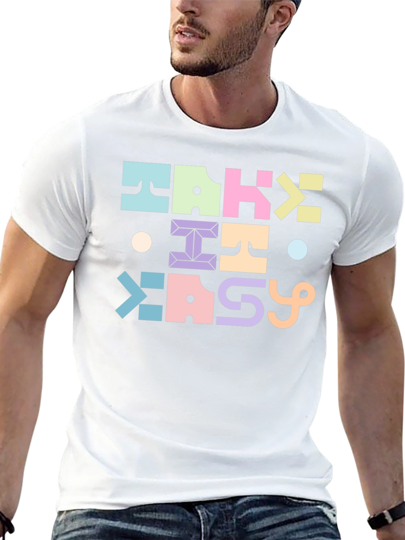 Take It Easy Graphic Tee - Black